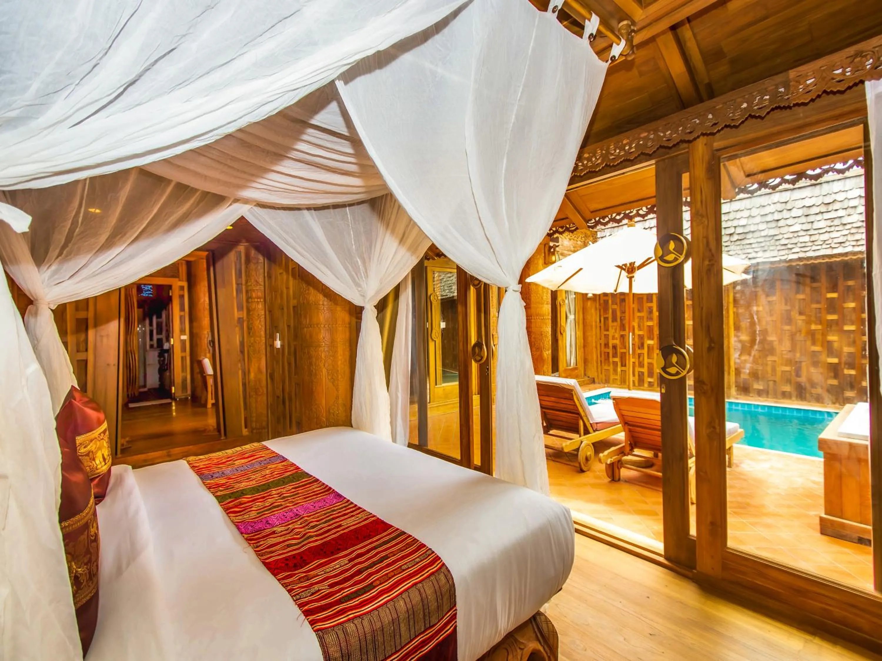 Bed in Santhiya Phuket Natai Resort & Spa