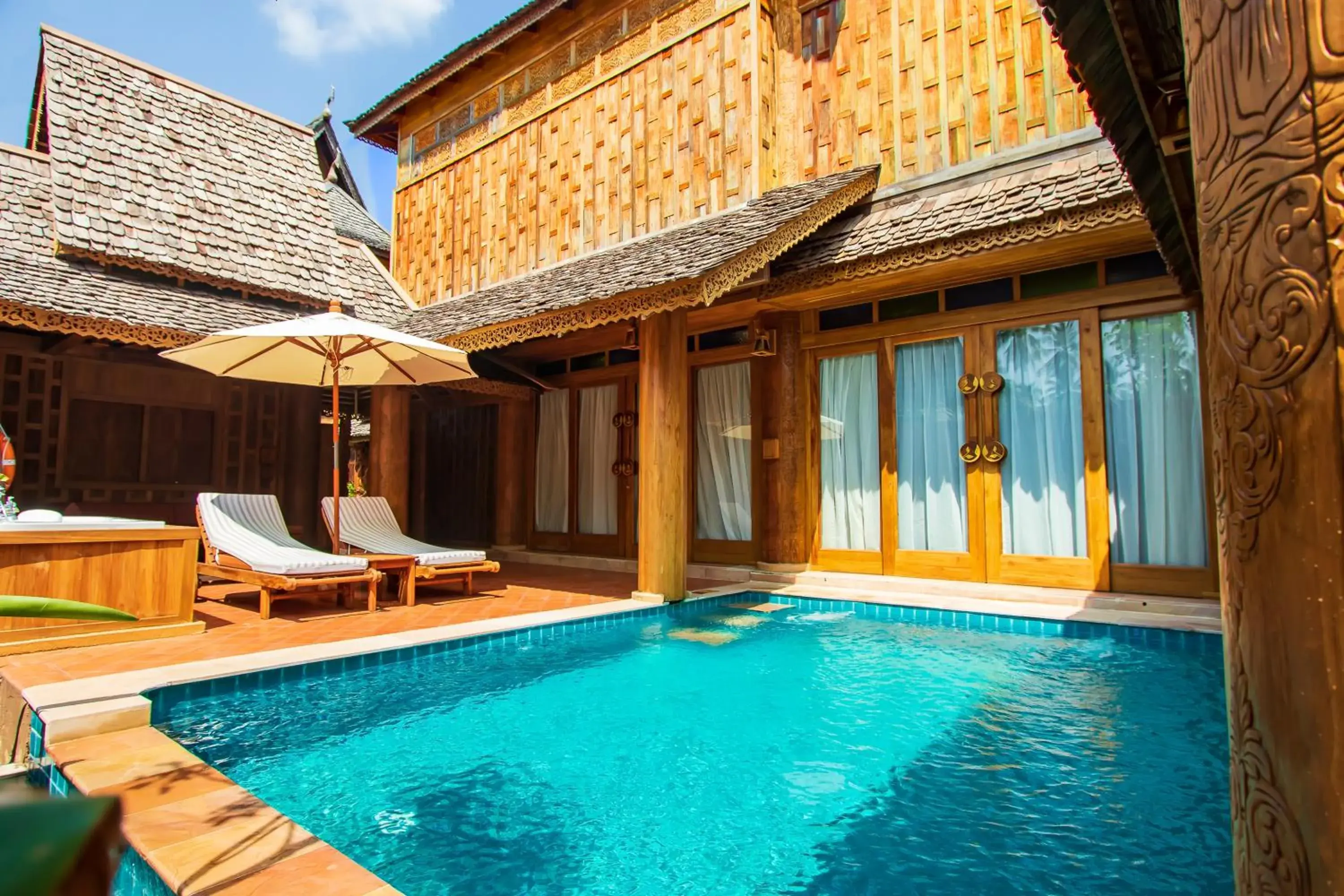 Pool view in Santhiya Phuket Natai Resort & Spa Pool view in Santhiya Phuket Natai Resort & Spa