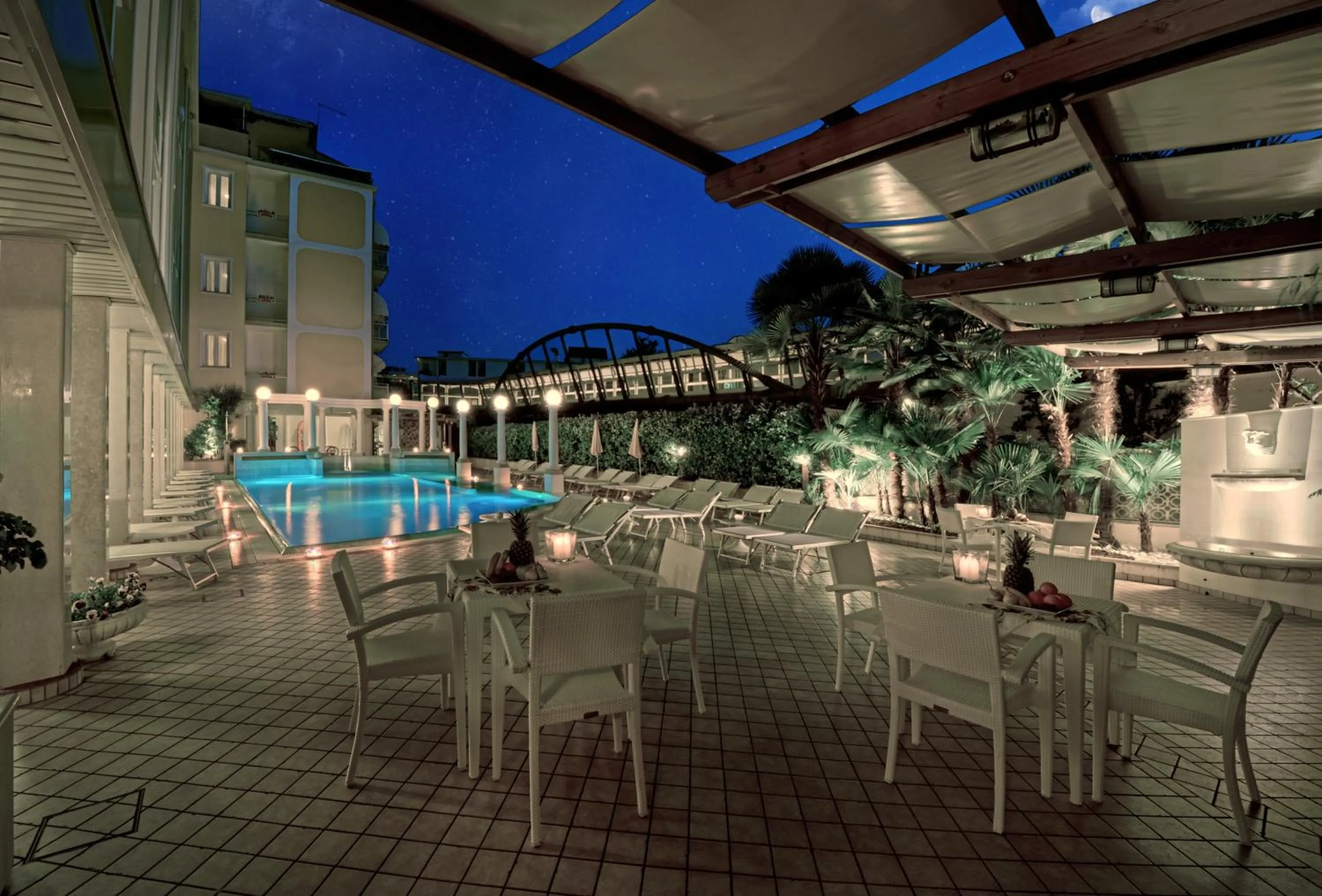 Patio in Hotel Aurora Terme