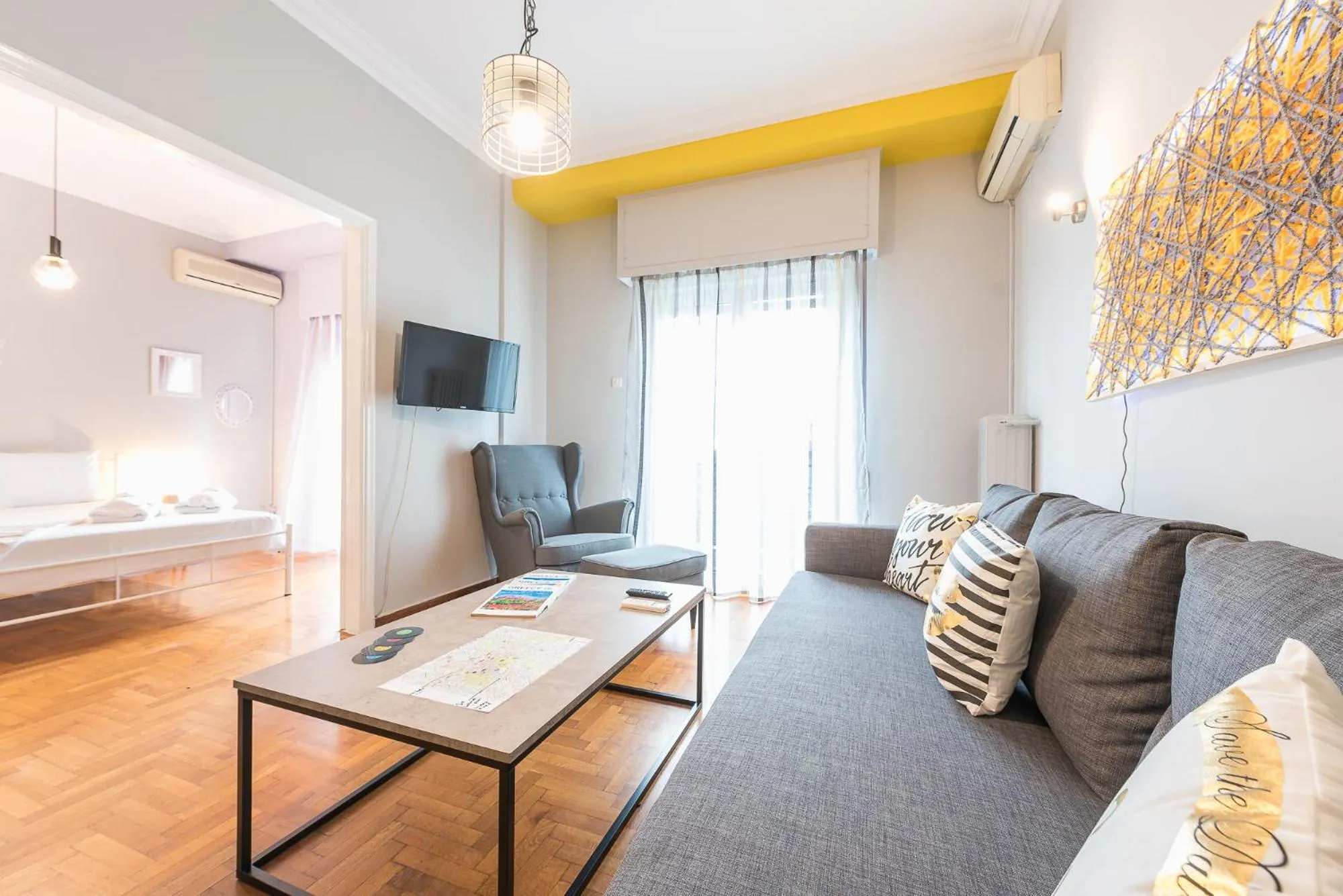 TV and multimedia in Athens Boutique Apartment by Cloudkeys