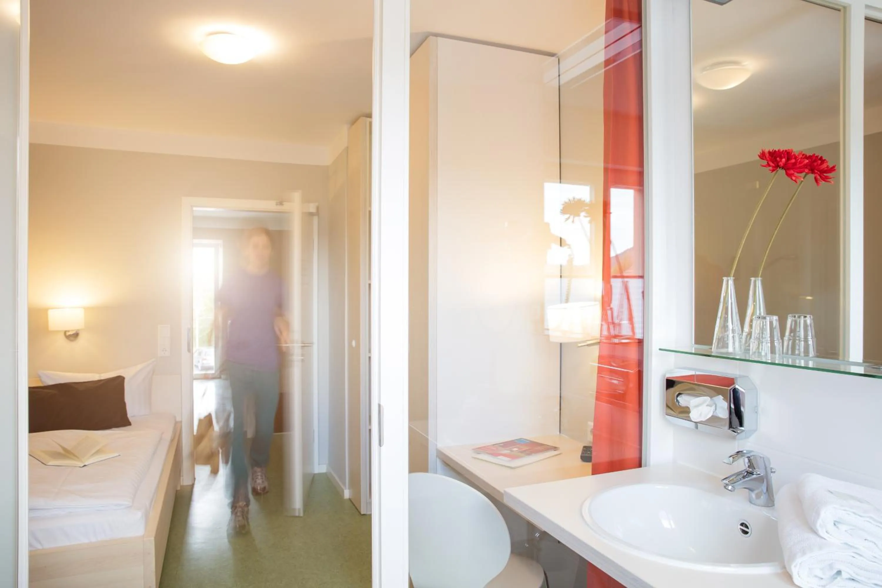 Bed in veloInn Hotel Bad Berka im Weimarer Land