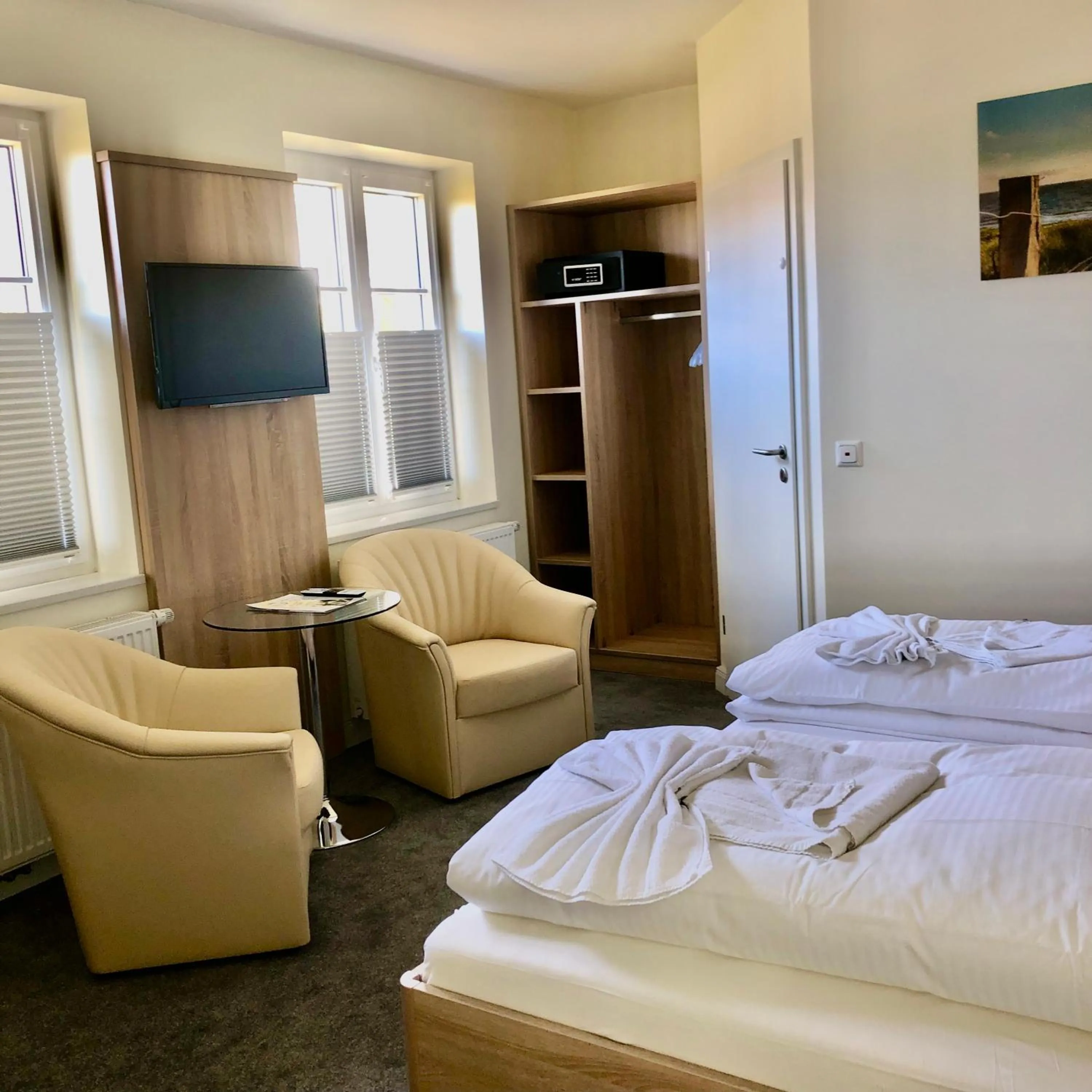 Bedroom, Bed in Ferienwohnungen am Museumshof