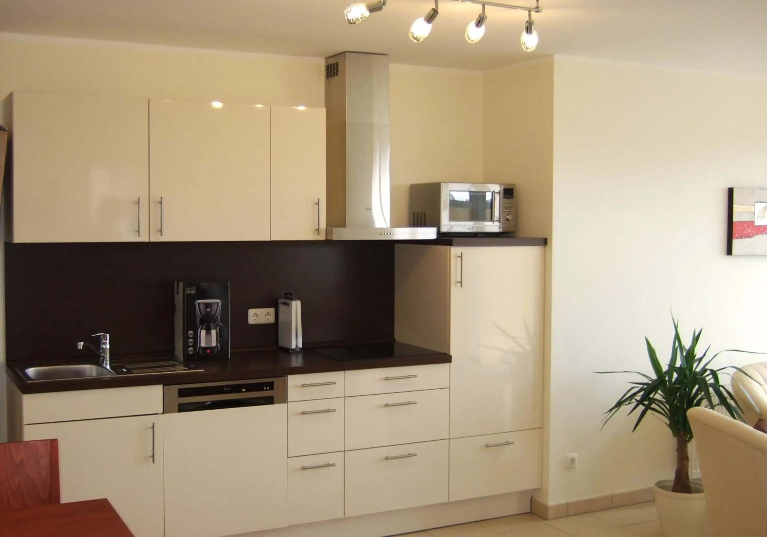 Kitchen or kitchenette in Ferienwohnungen am Museumshof