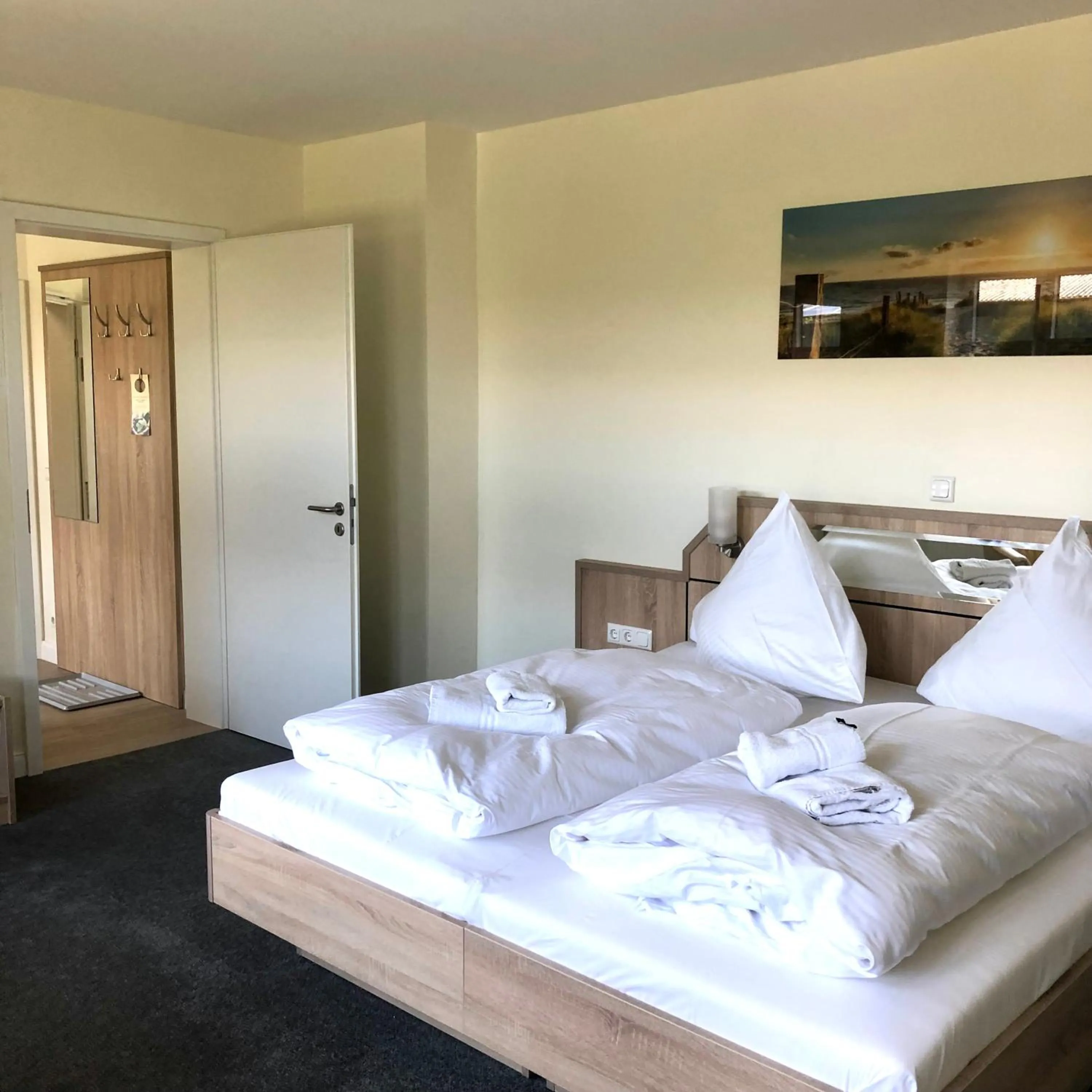 Bedroom, Bed in Ferienwohnungen am Museumshof