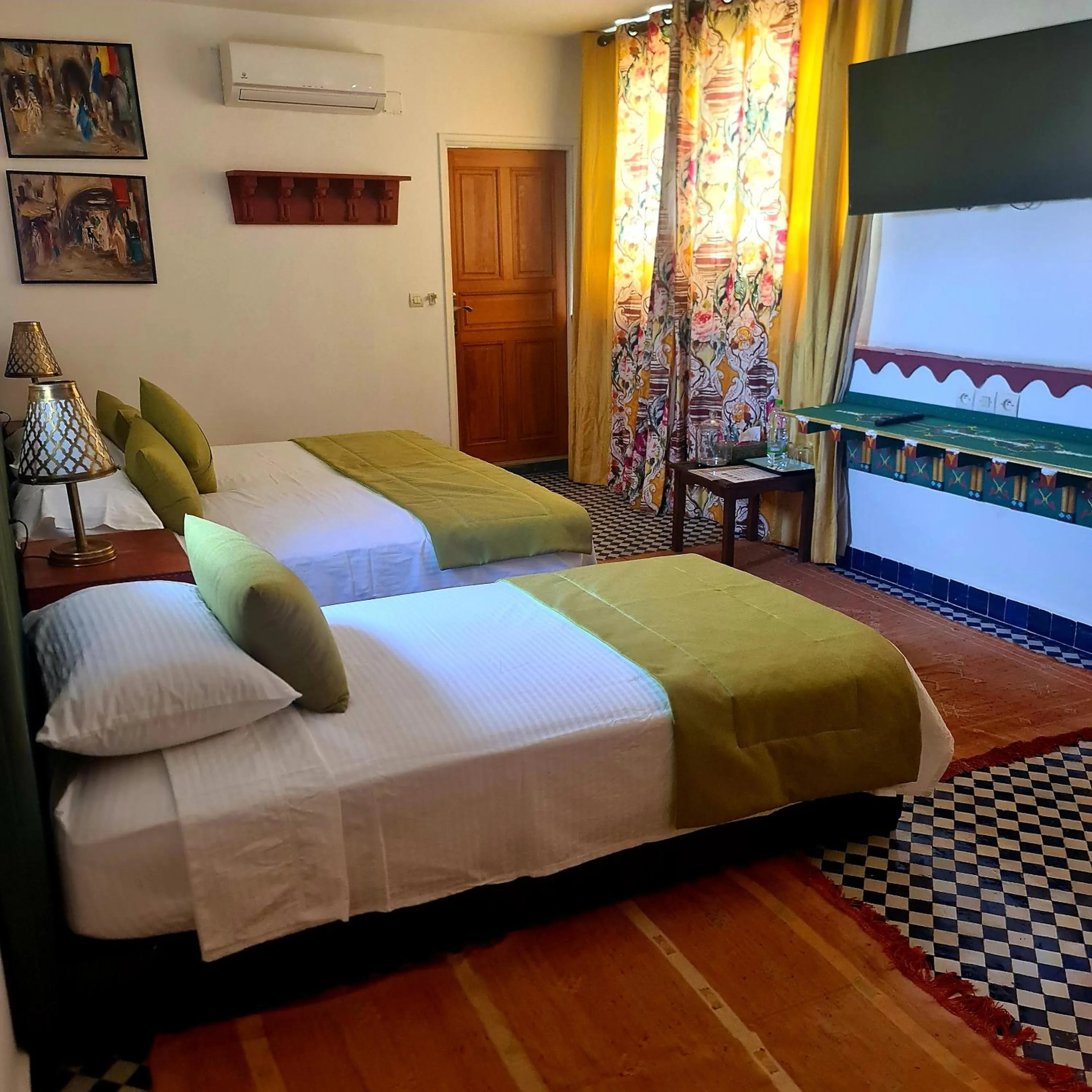 Bed in Riad Fes Nass Zmane