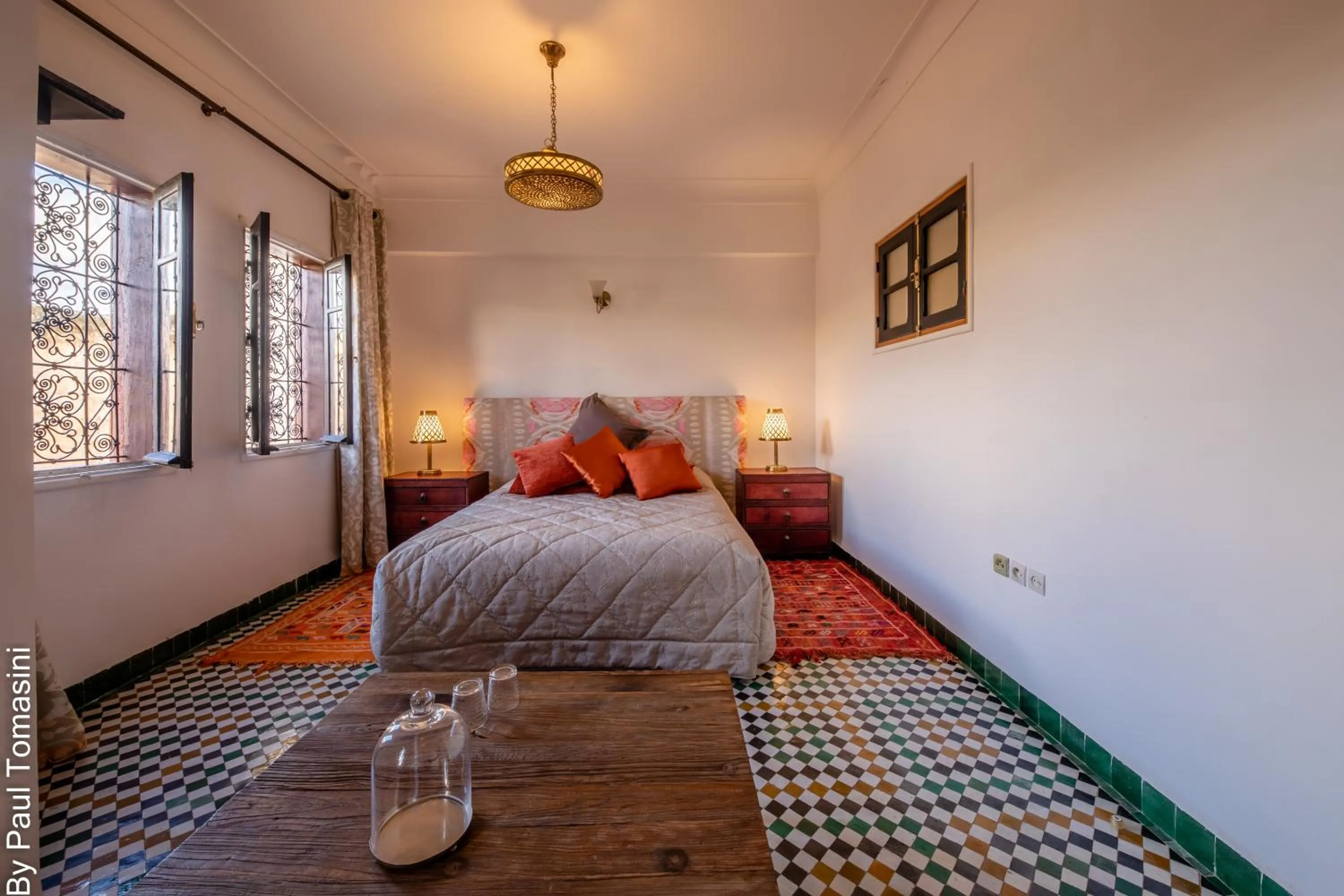 Bed in Riad Fes Nass Zmane