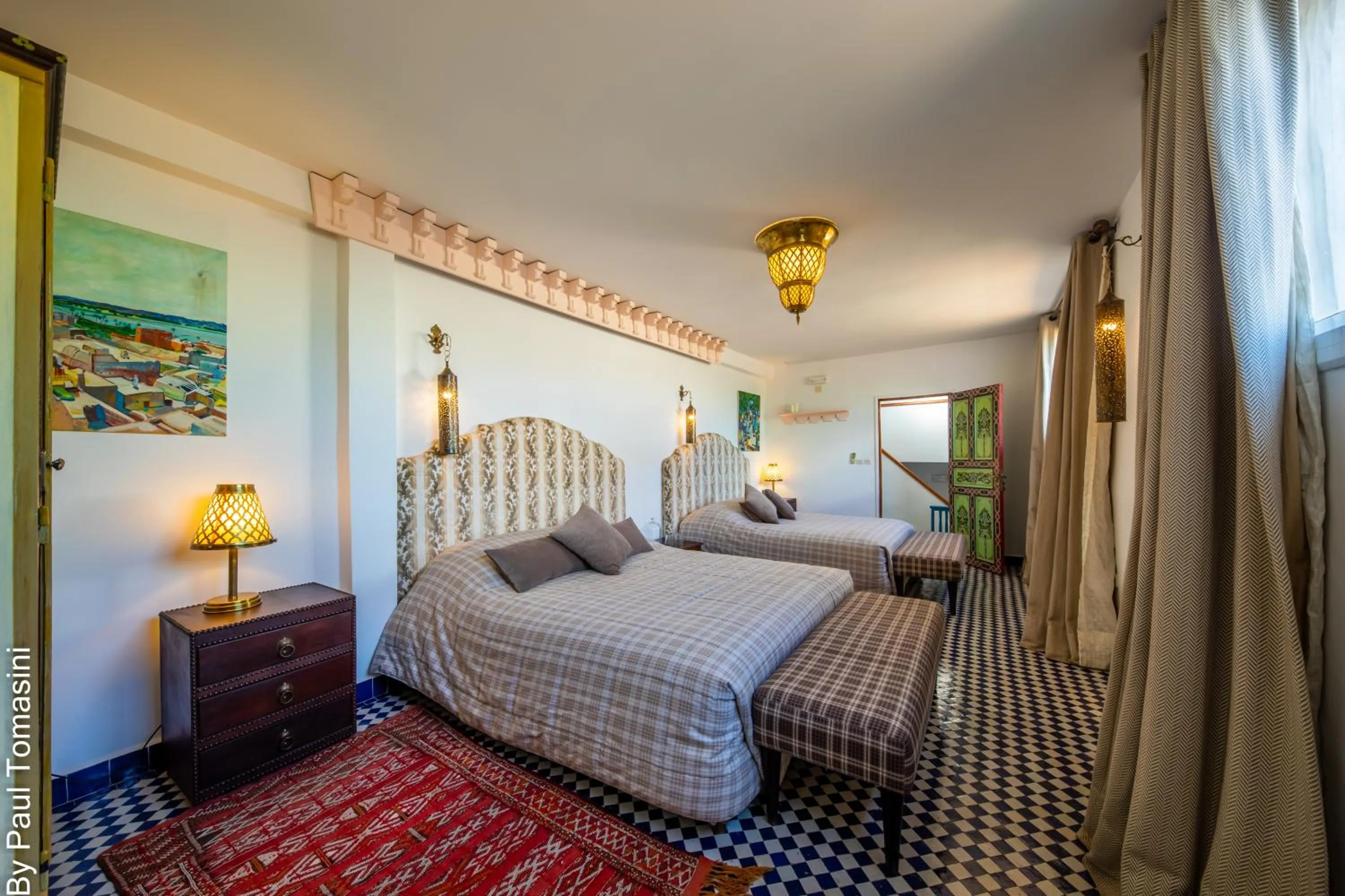 Bed in Riad Fes Nass Zmane