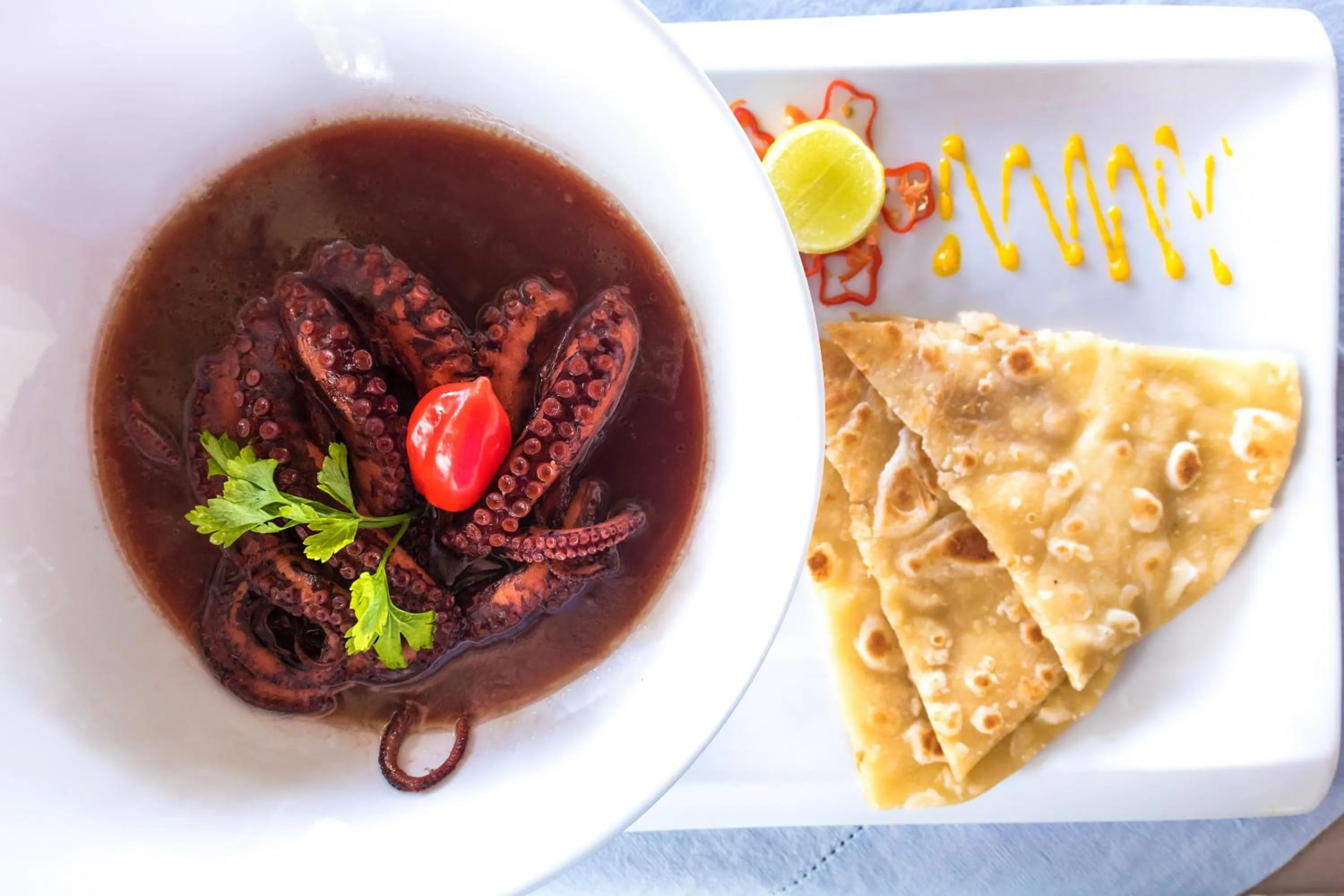 Food close-up in SeVi Boutique Hotel