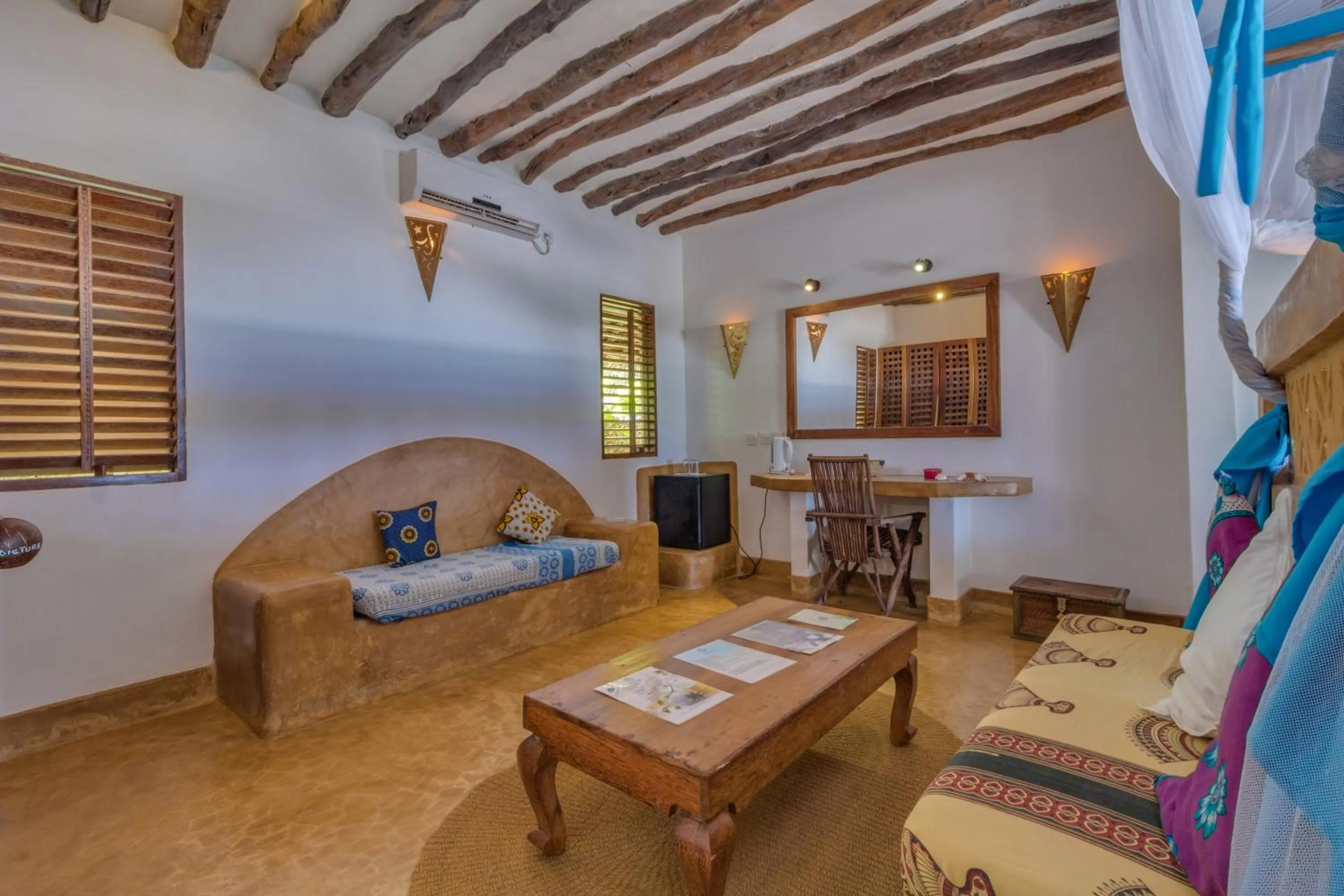 Seating area in SeVi Boutique Hotel