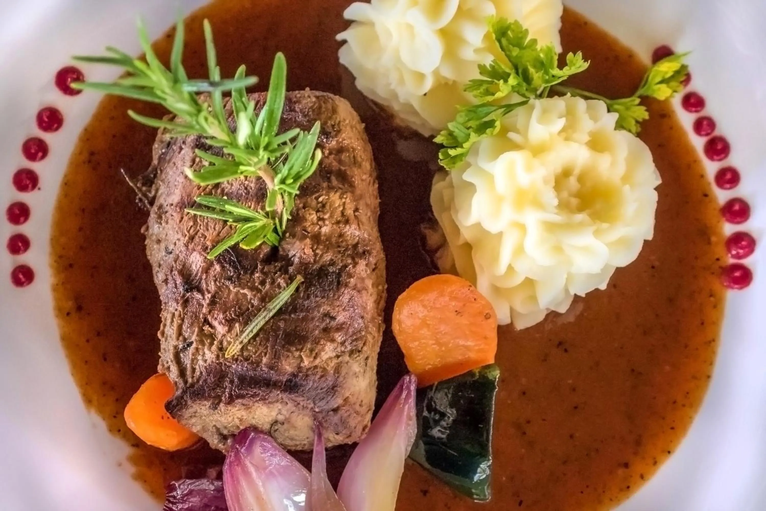 Food close-up in SeVi Boutique Hotel