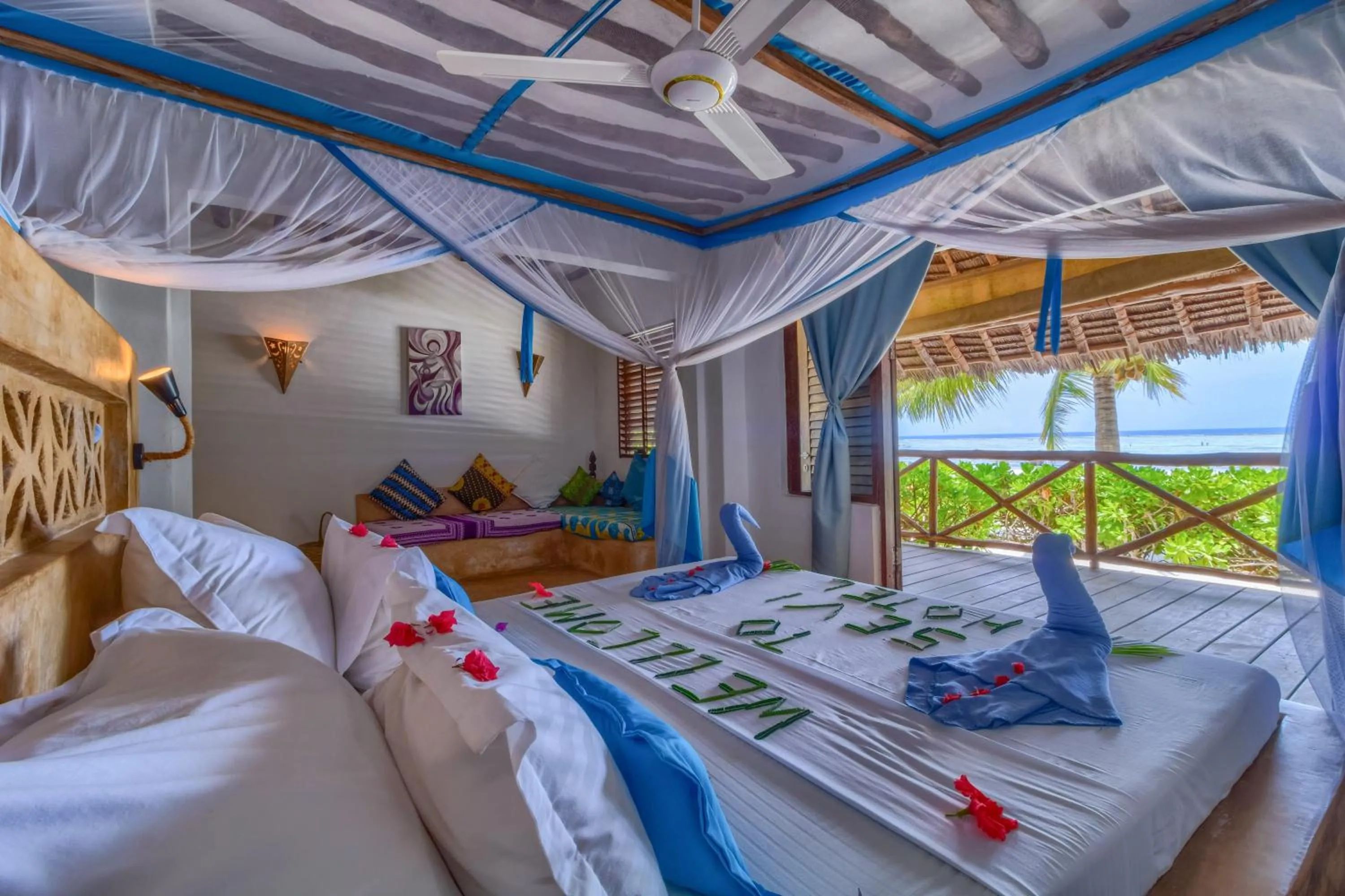 Bed in SeVi Boutique Hotel