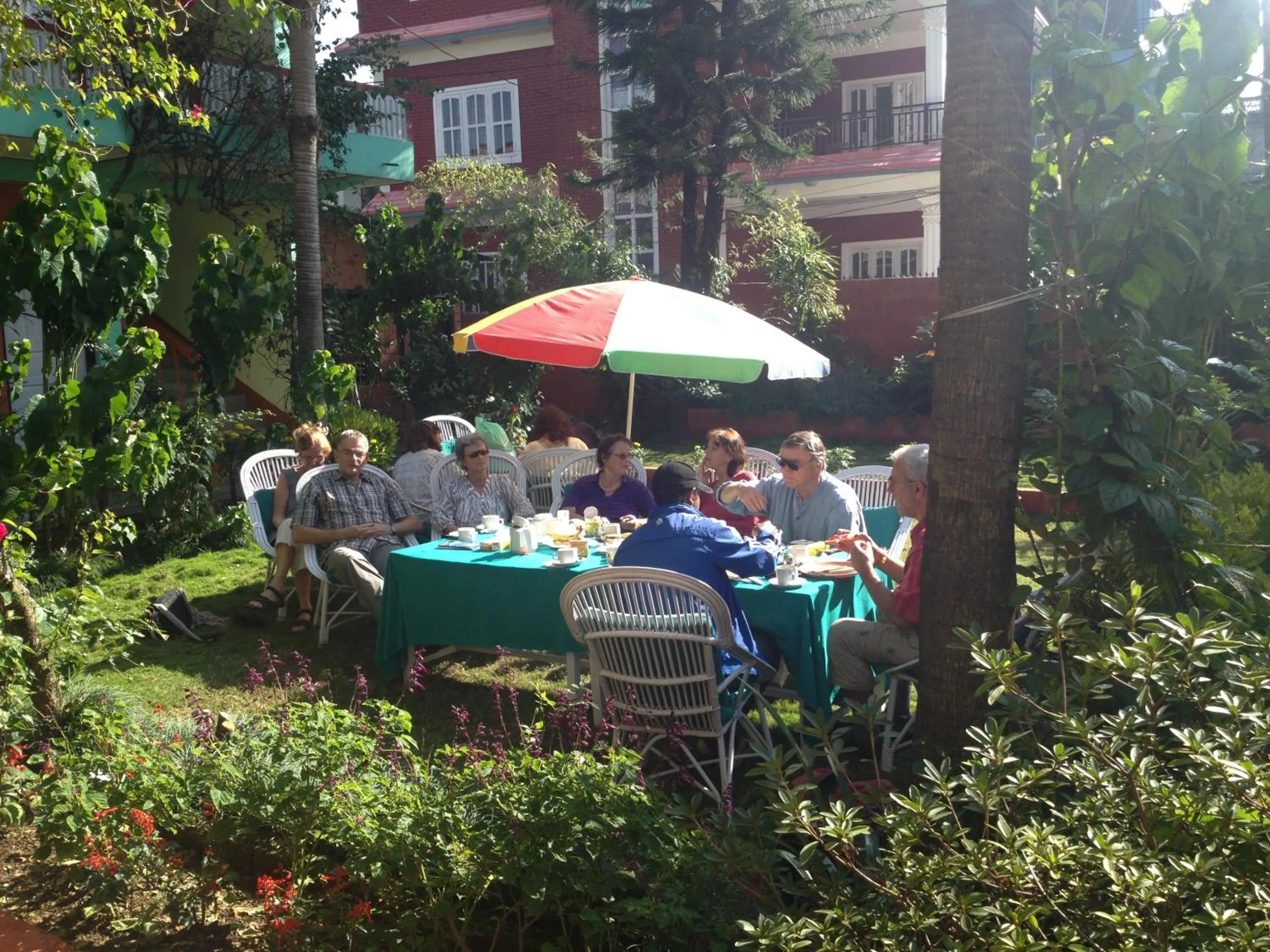 Garden in New Pokhara Lodge - Pokhara Lakeside