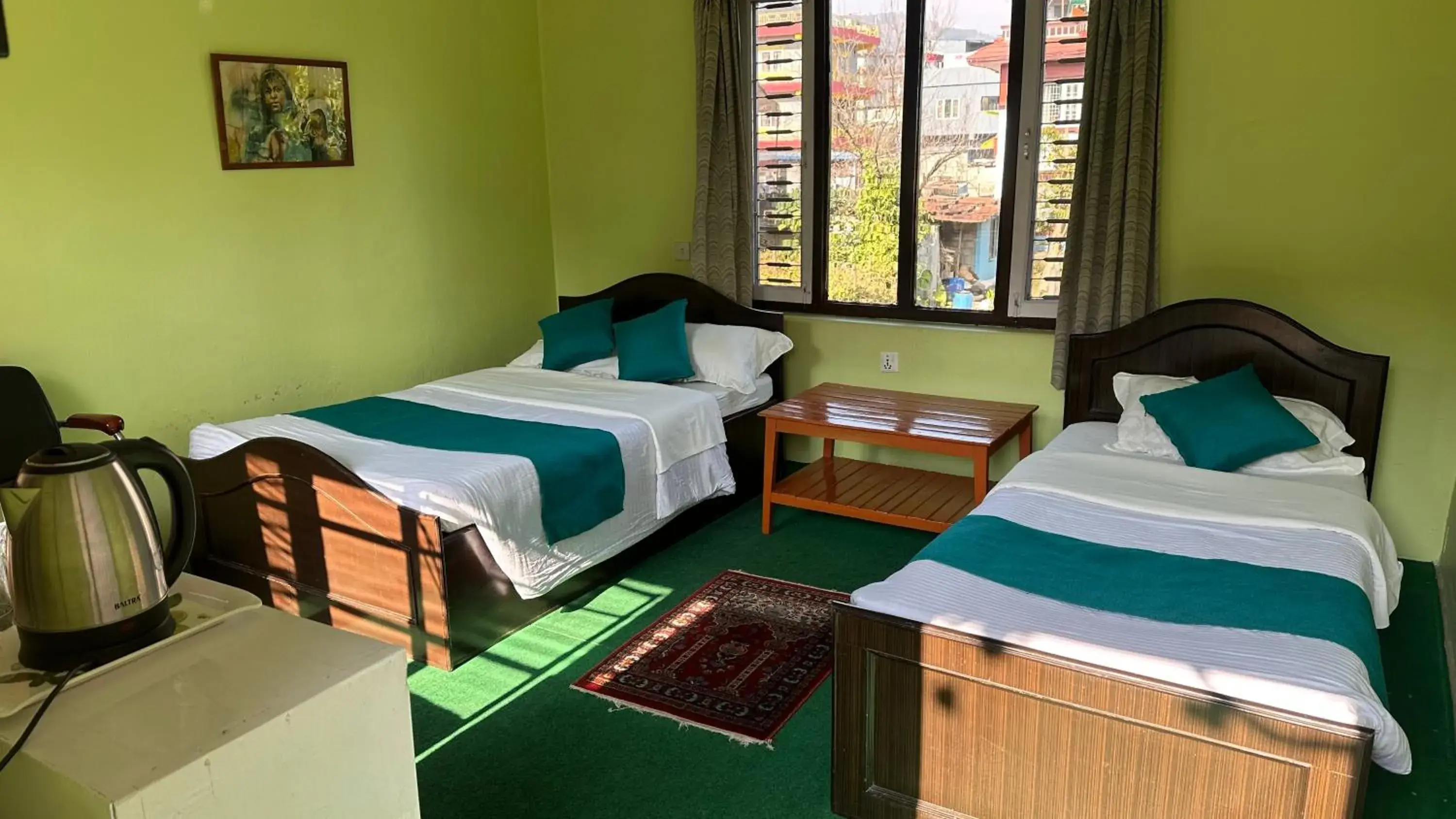 Bed in New Pokhara Lodge - Pokhara Lakeside Bed in New Pokhara Lodge - Pokhara Lakeside
