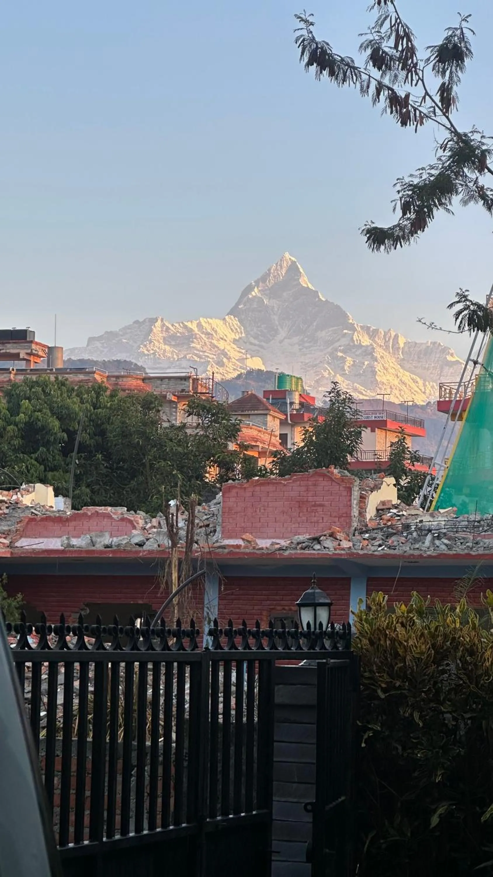 Mountain view in New Pokhara Lodge - Pokhara Lakeside