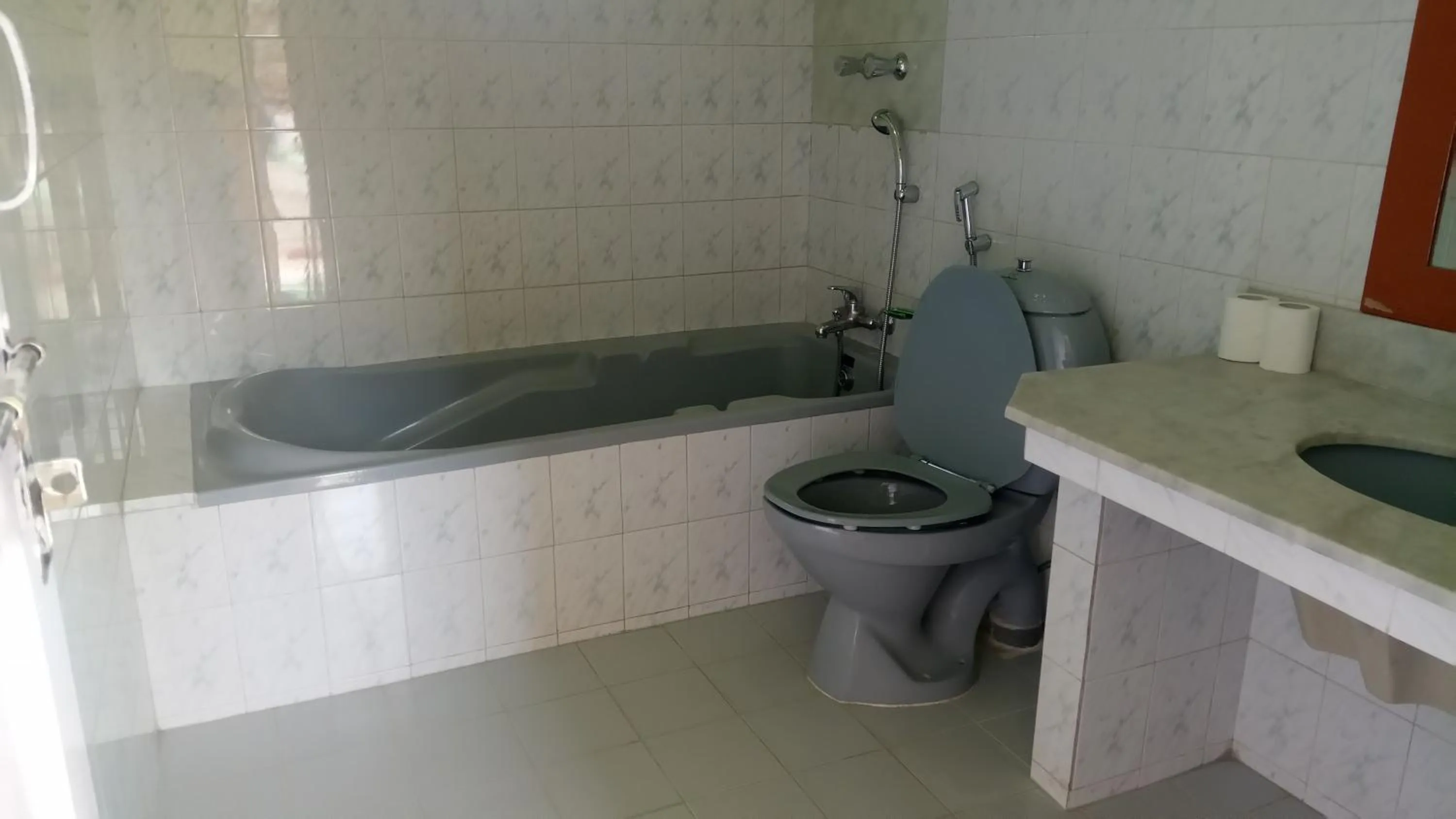 Toilet in New Pokhara Lodge - Pokhara Lakeside