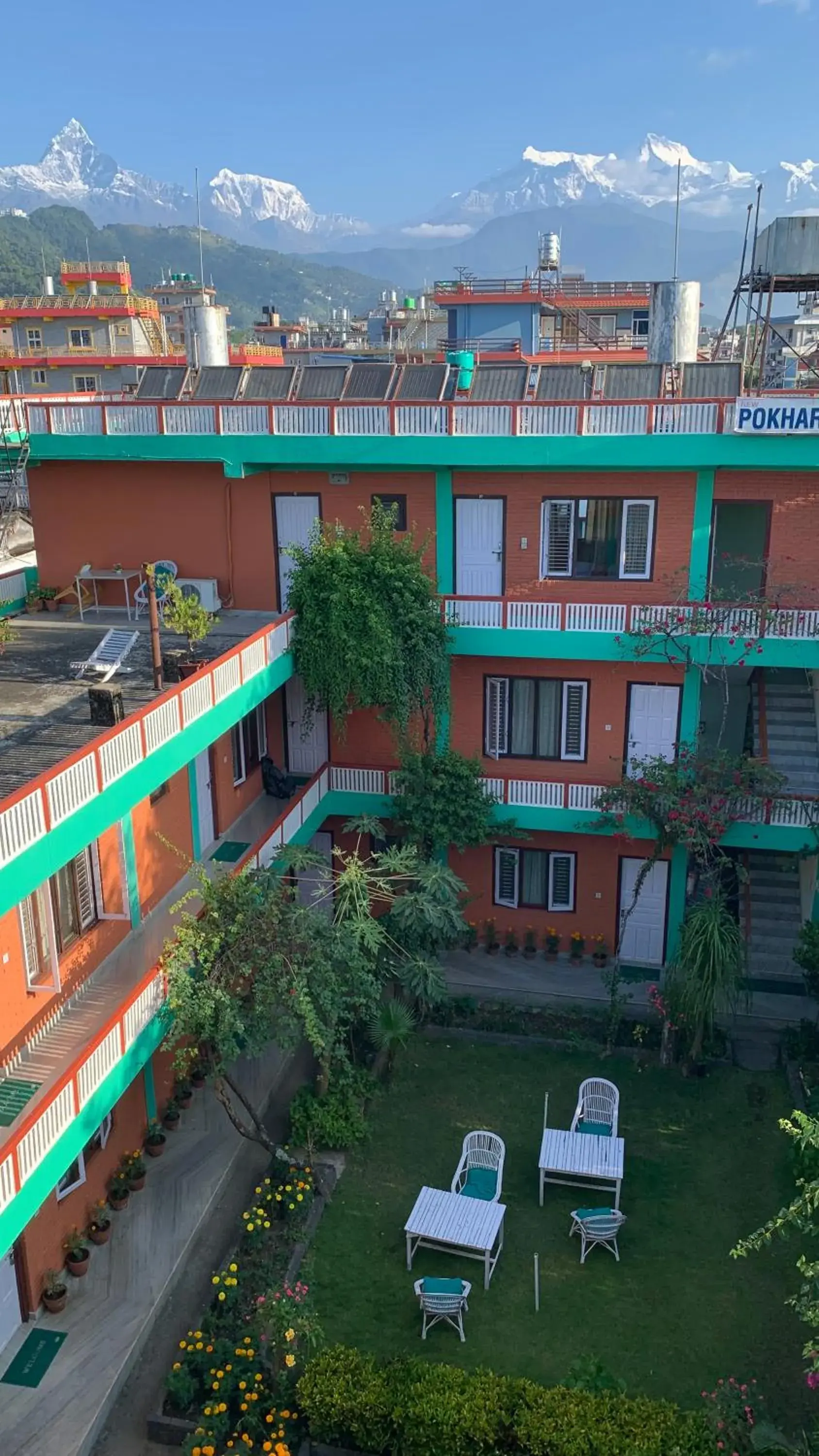 Property building in New Pokhara Lodge - Pokhara Lakeside Property building in New Pokhara Lodge - Pokhara Lakeside