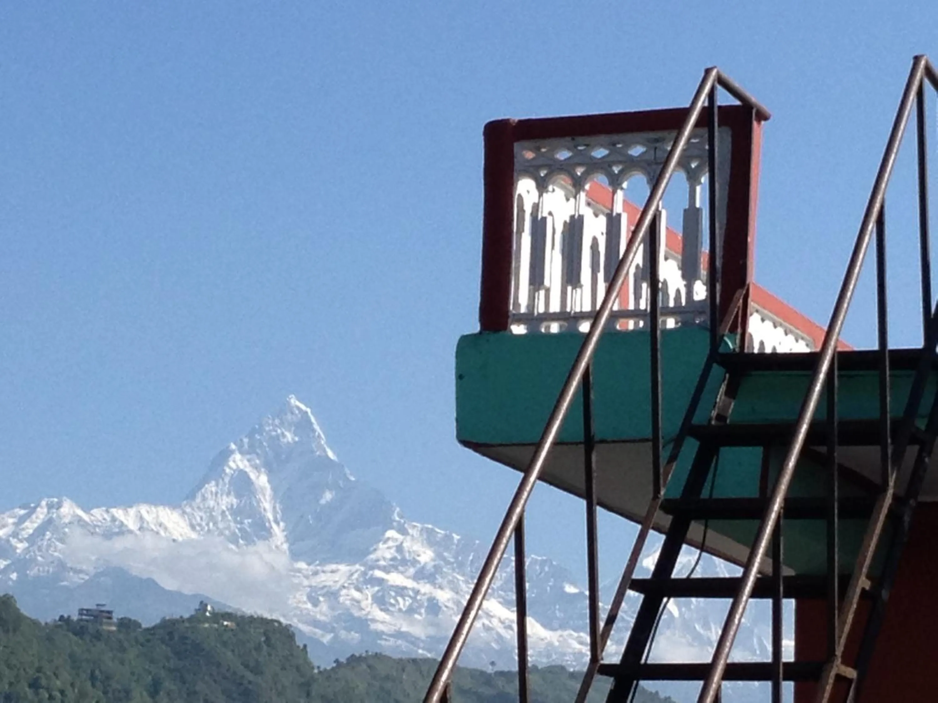 Mountain view in New Pokhara Lodge - Pokhara Lakeside