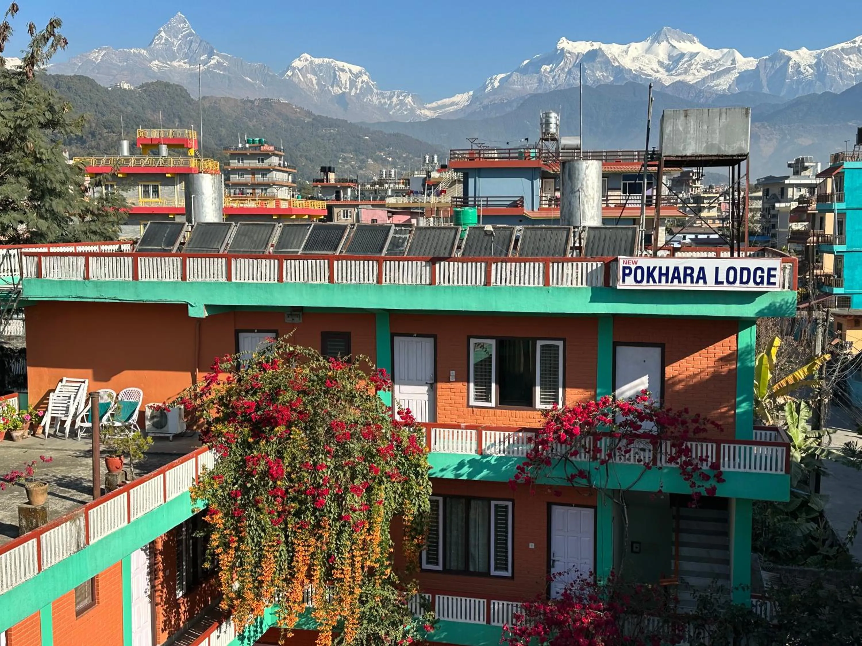 Property building in New Pokhara Lodge - Pokhara Lakeside