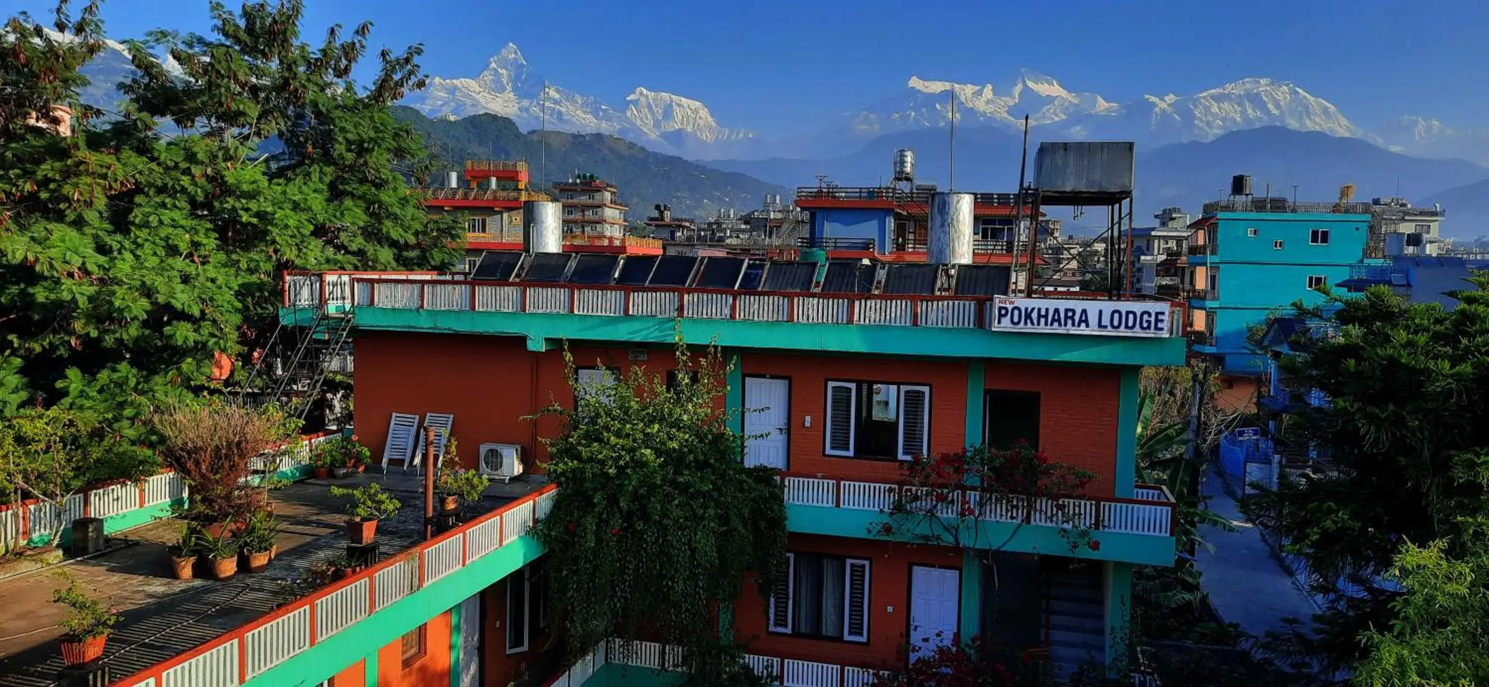 Property building in New Pokhara Lodge - Pokhara Lakeside Property building in New Pokhara Lodge - Pokhara Lakeside