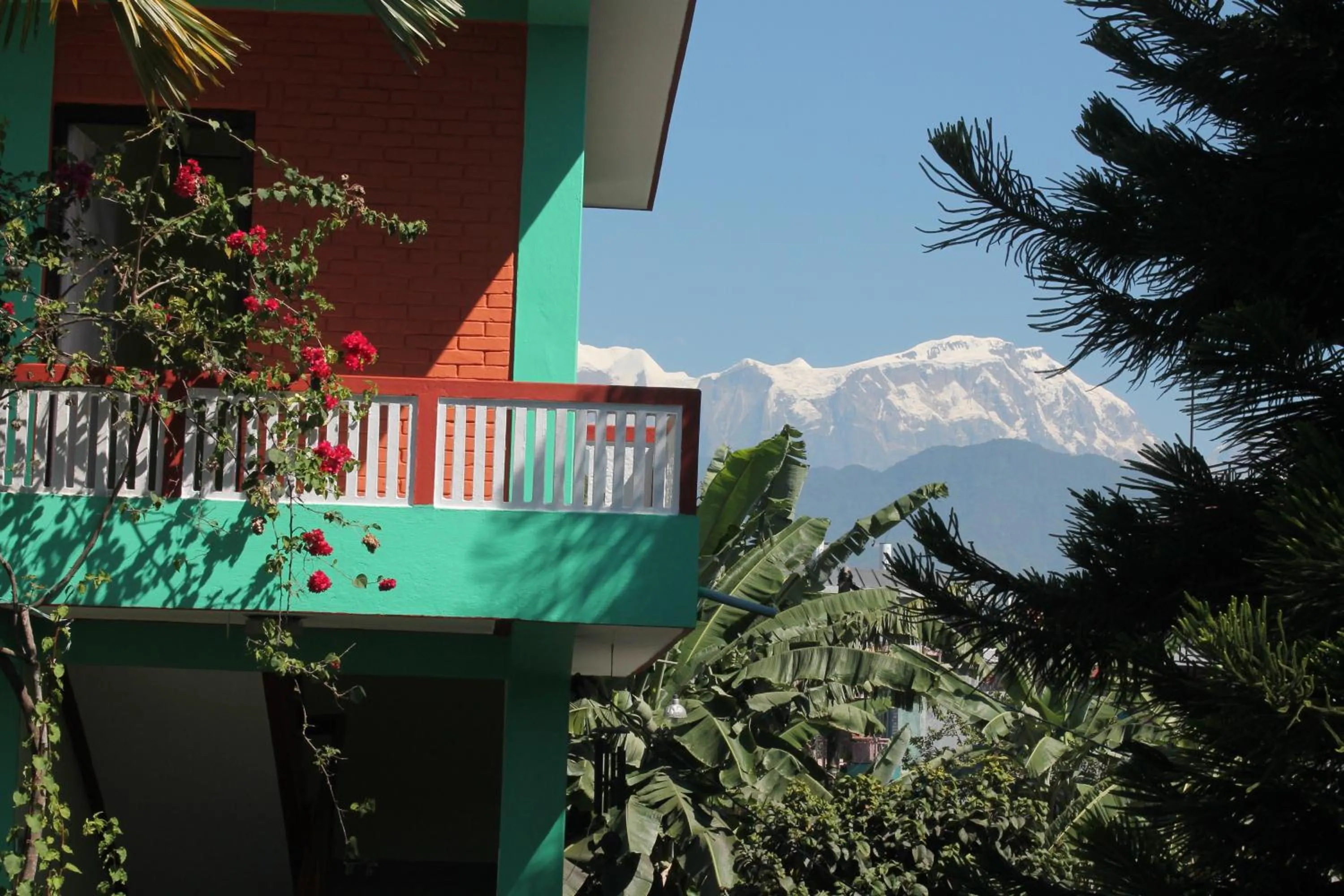 Mountain view in New Pokhara Lodge - Pokhara Lakeside