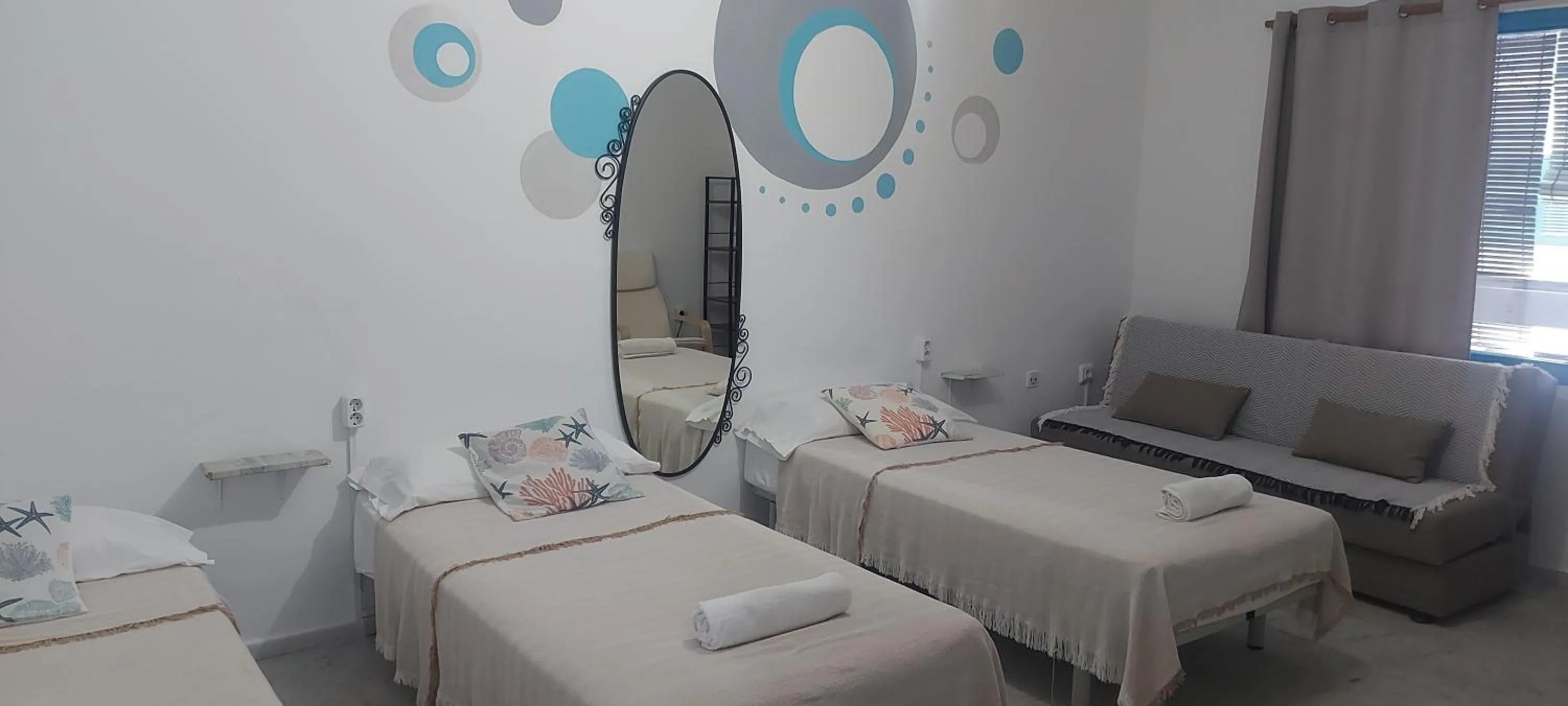 Living room, Bed in Coordenadas Ibiza