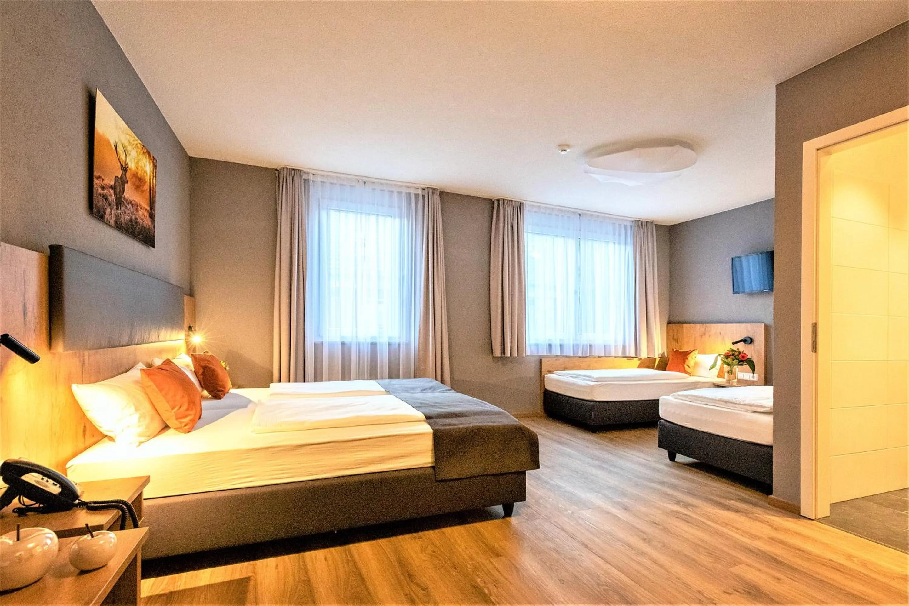 Photo of the whole room, Bed in Hotel La Mirabelle close to Europa Park