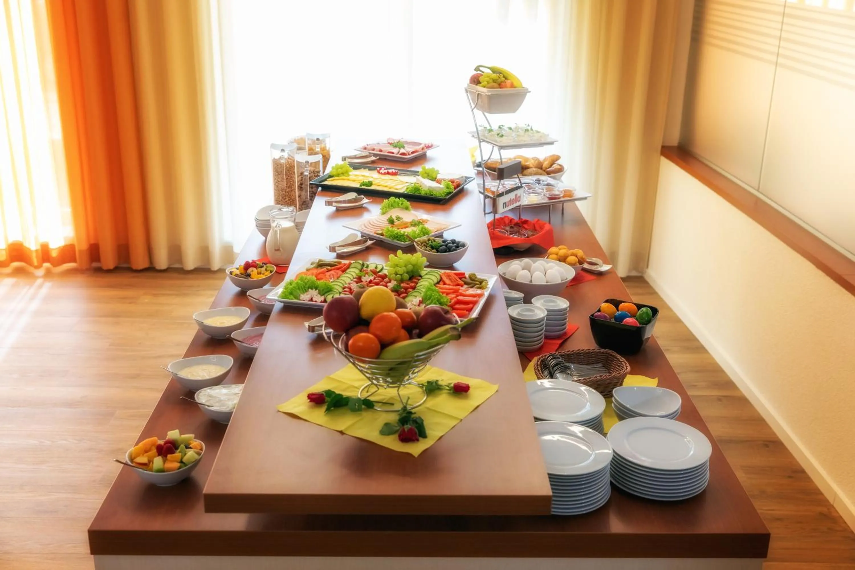 Buffet breakfast in Hotel La Mirabelle close to Europa Park