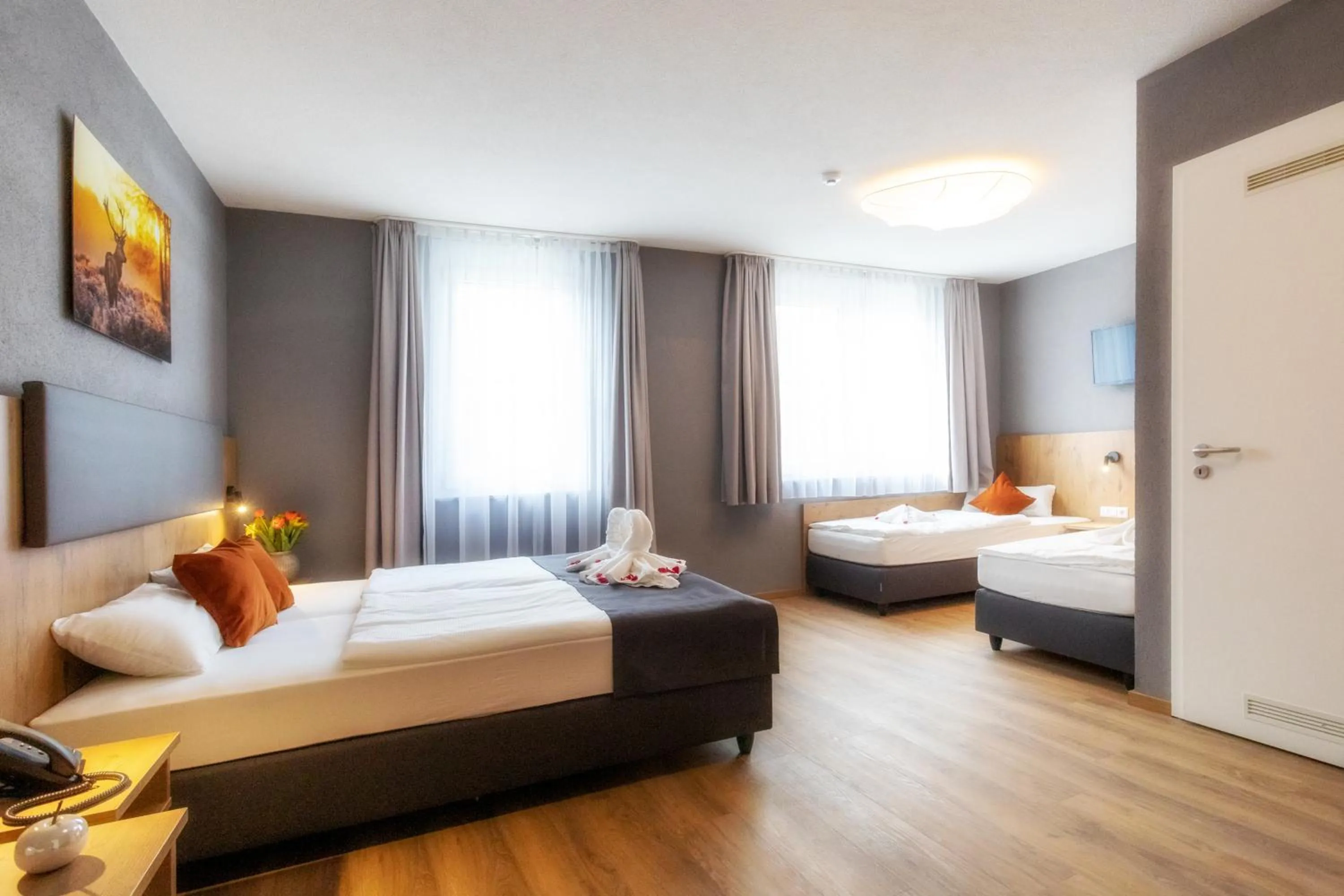 Photo of the whole room, Bed in Hotel La Mirabelle close to Europa Park