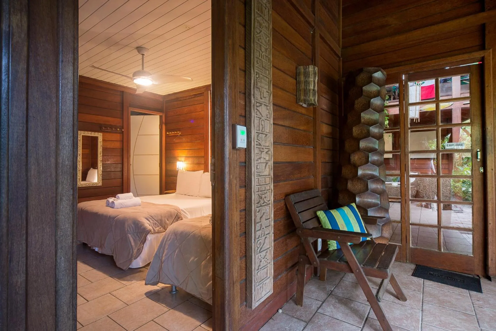 Patio, Bed in Pousada Treze Luas