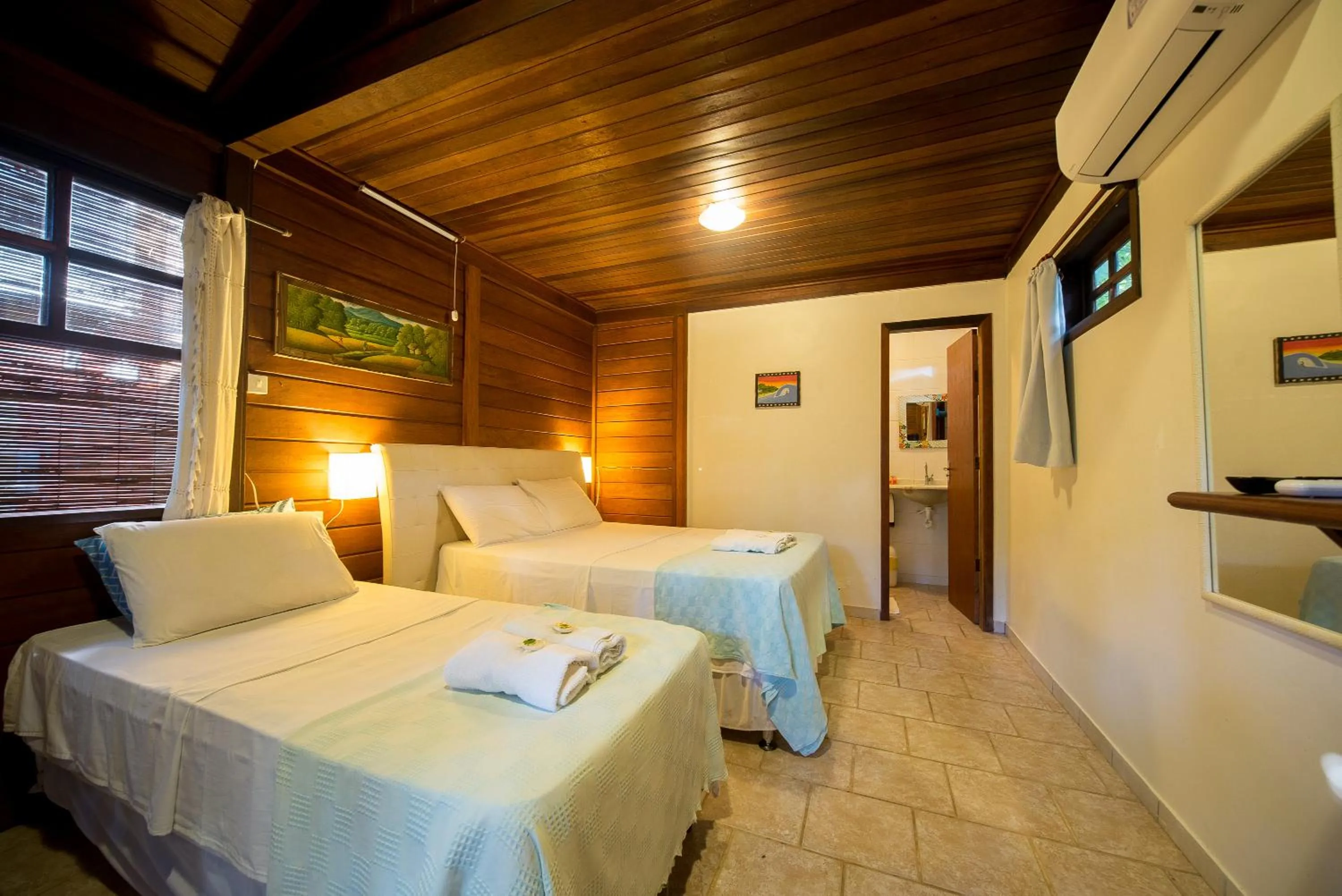 Bed in Pousada Treze Luas