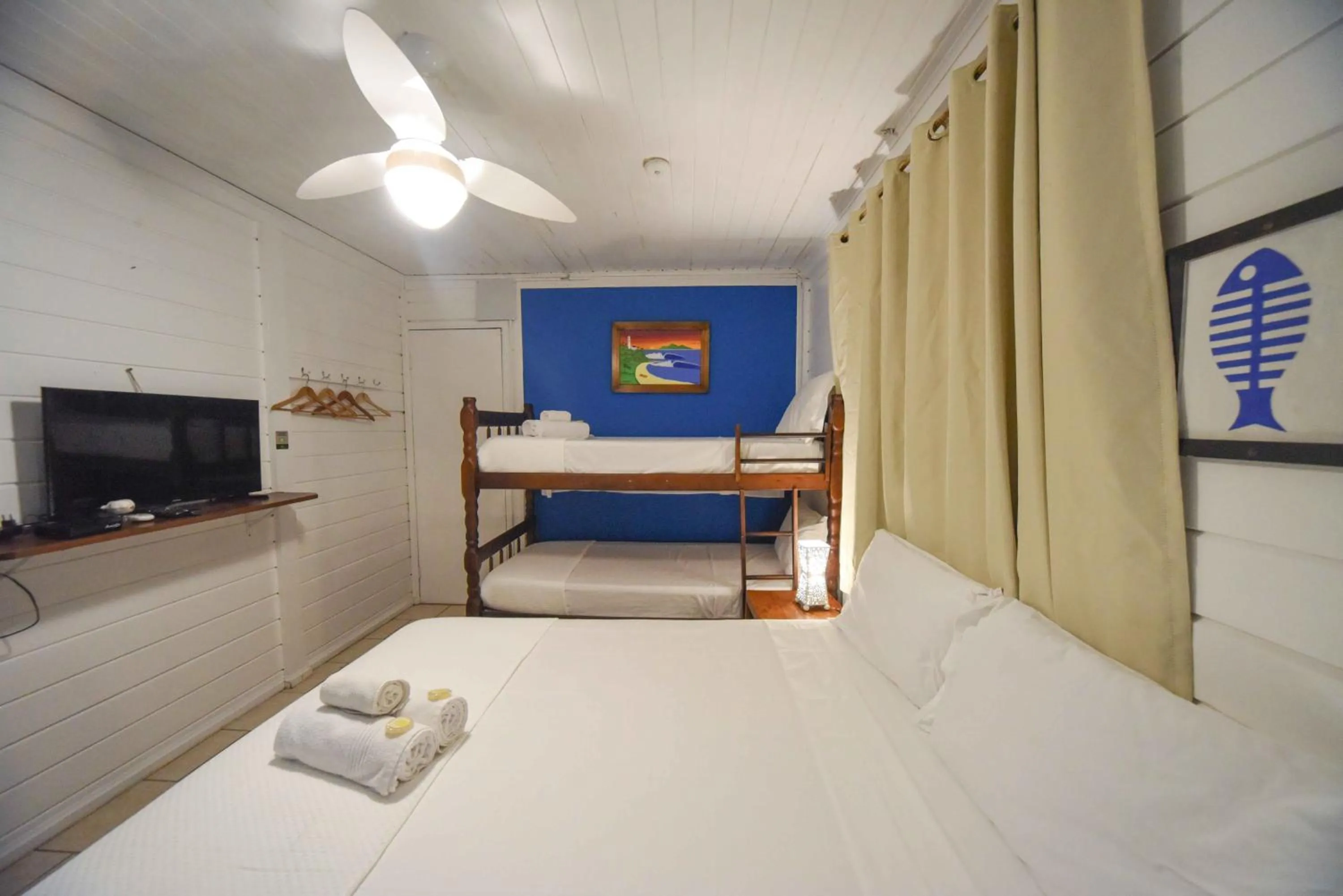 Bed in Pousada Treze Luas