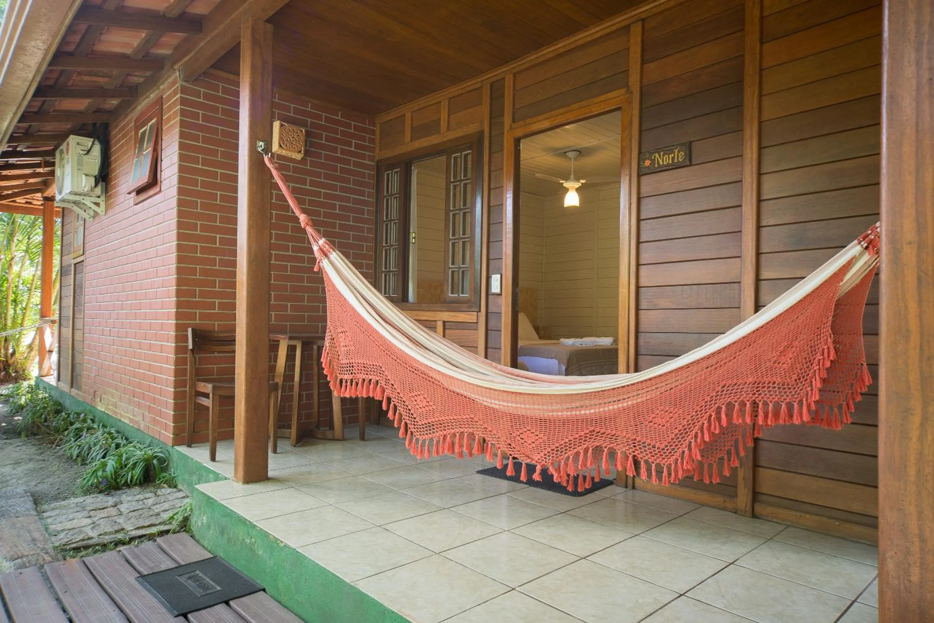 Balcony/Terrace in Pousada Treze Luas
