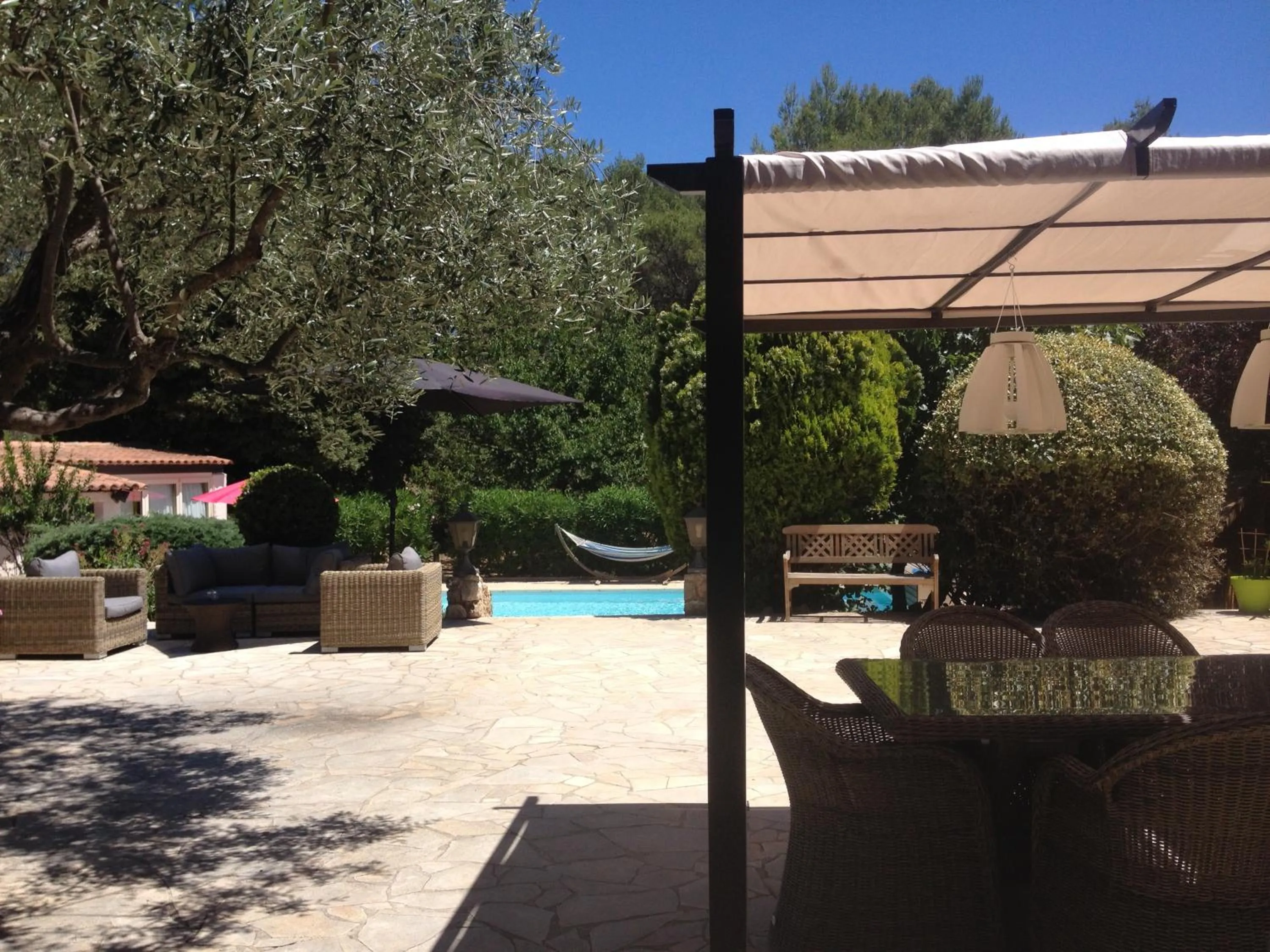 Balcony/Terrace in B&B Les Grillons