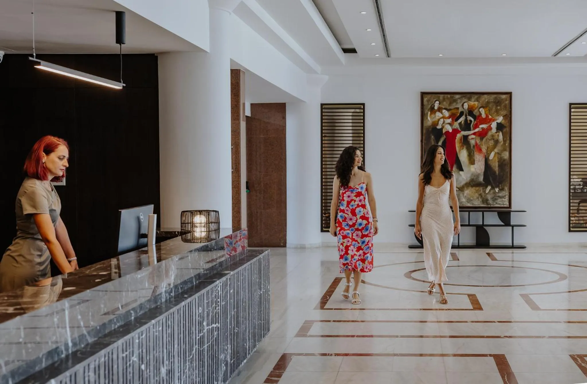 Lobby or reception in Golden Coast Beach Hotel