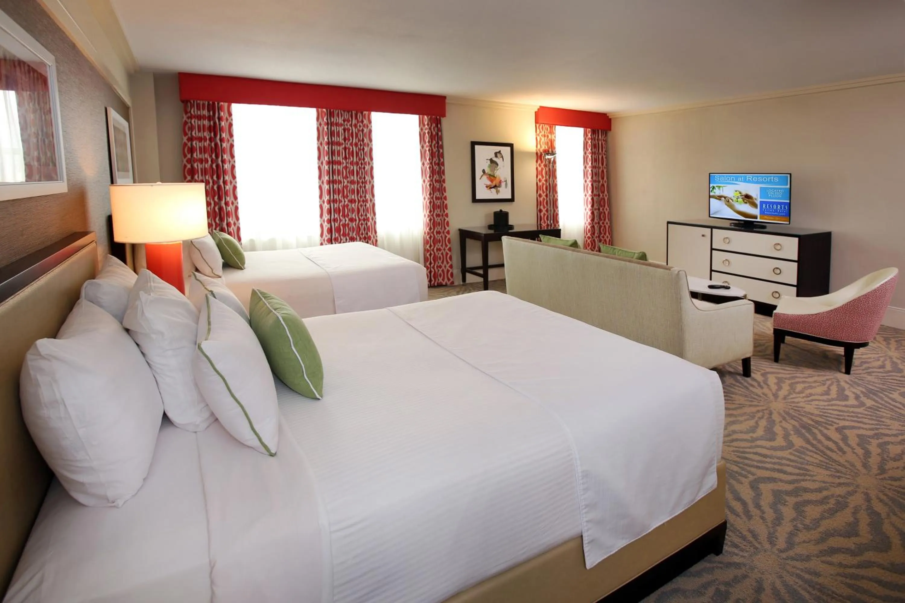 Bed in Resorts Casino Hotel Atlantic City