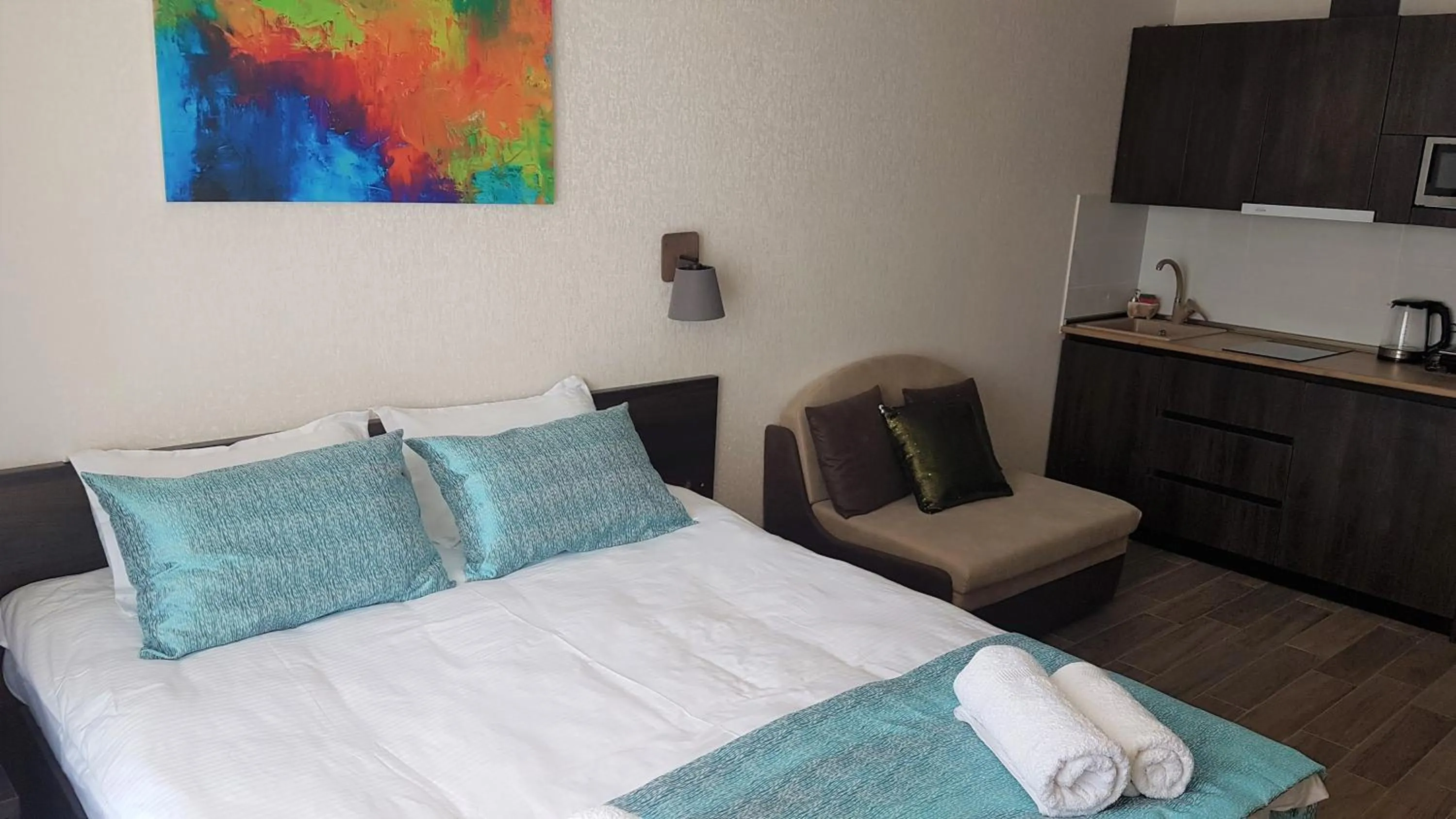 Bed in New Gudauri Loft II studio 553
