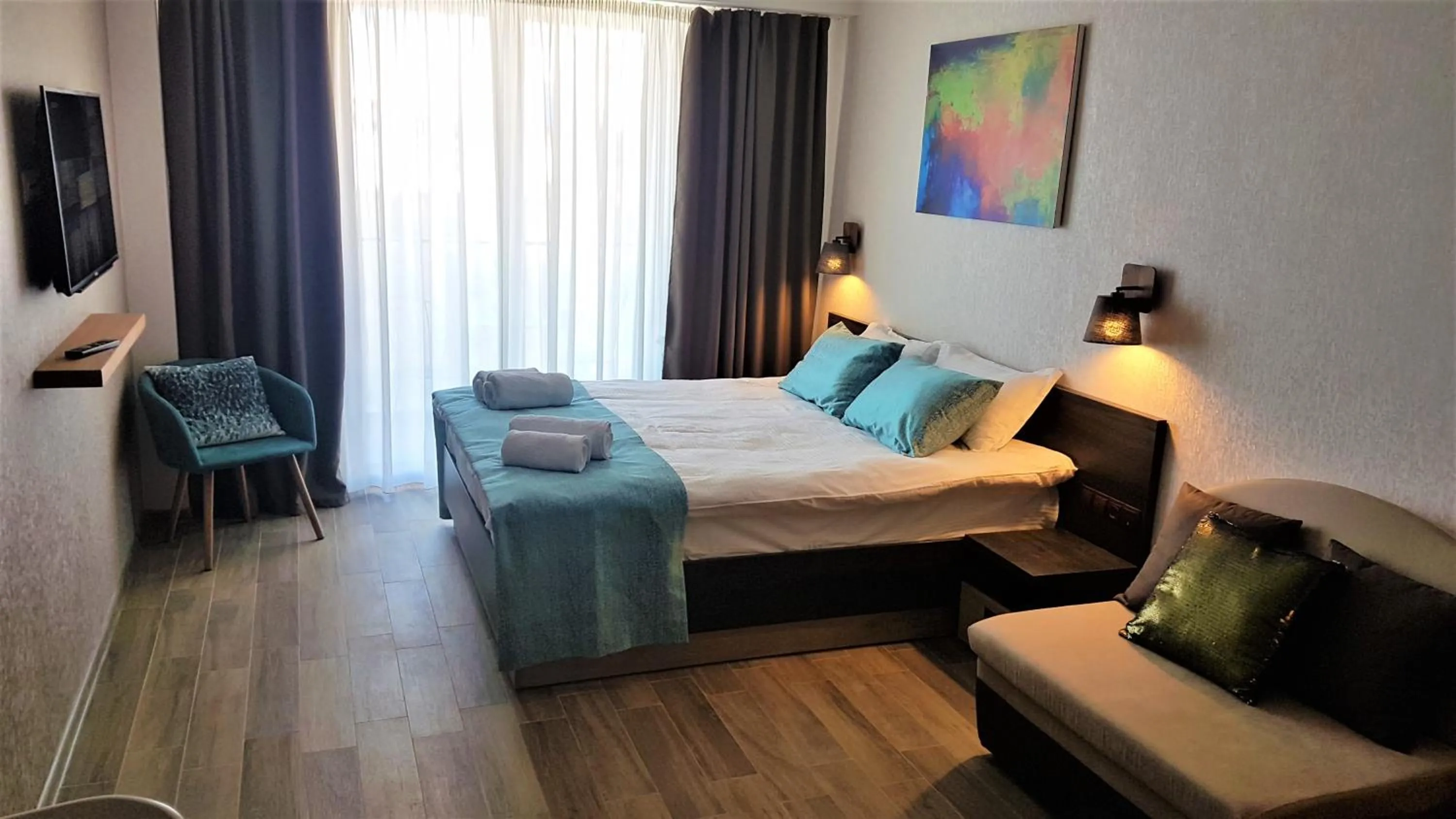 Bed in New Gudauri Loft II studio 553