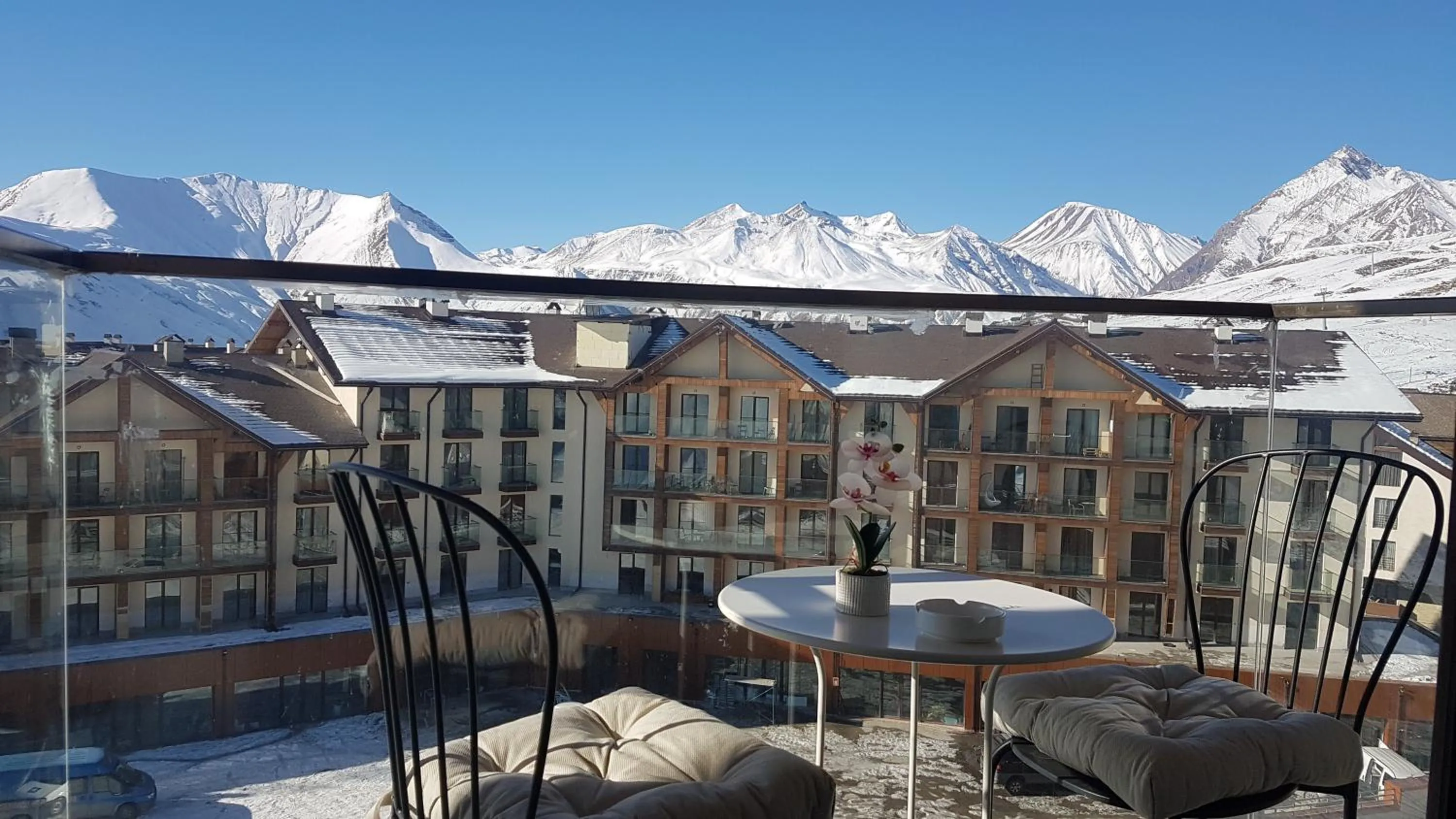 Balcony/Terrace in New Gudauri Loft II studio 553