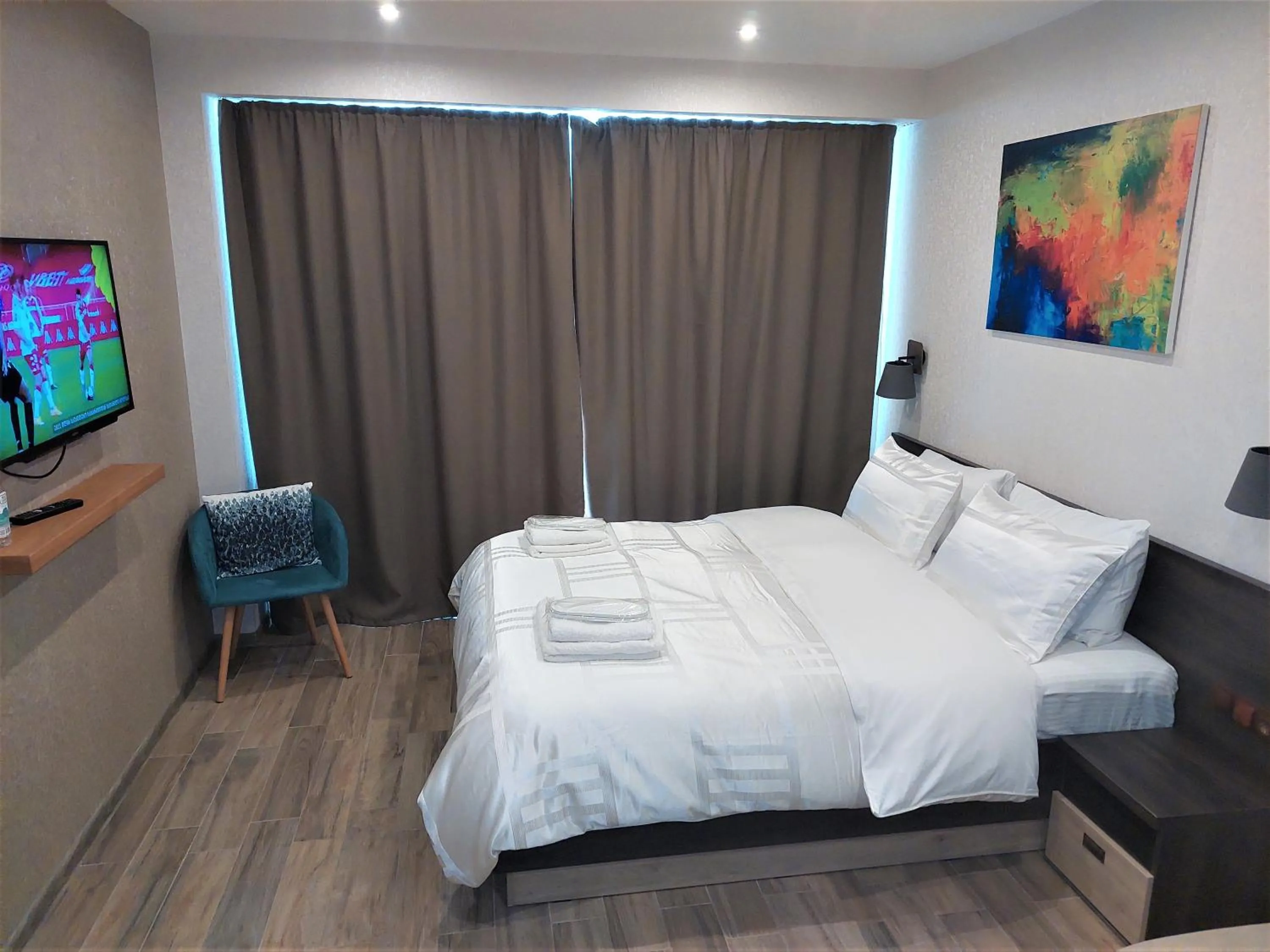 Photo of the whole room, Bed in New Gudauri Loft II studio 553