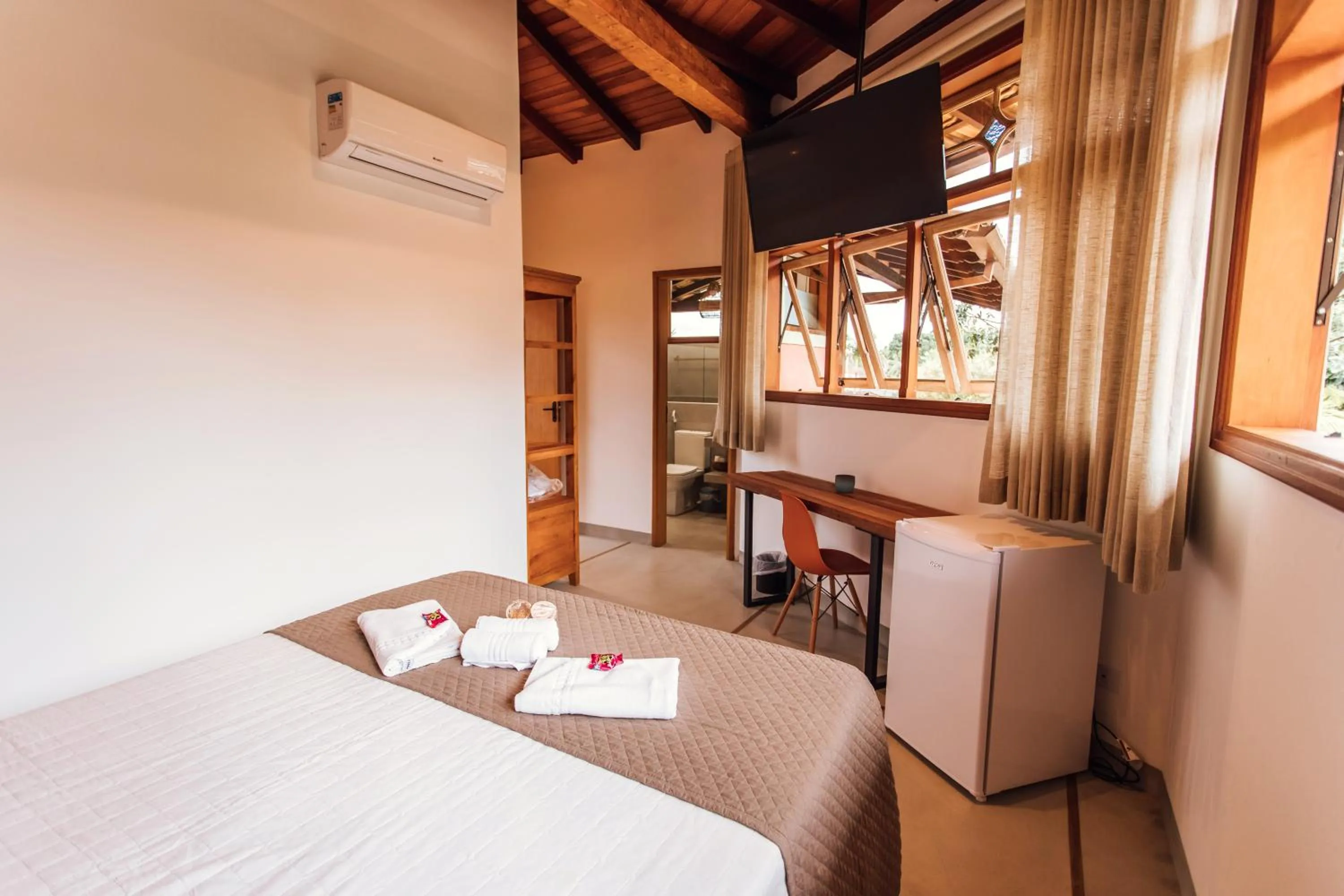 TV and multimedia, Bed in VELINN Pousada Villa Caiçara