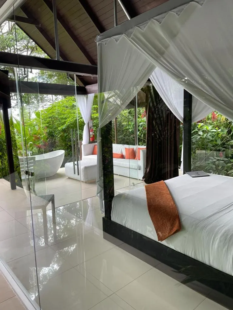 Bed in Oxygen Jungle Villas & Spa