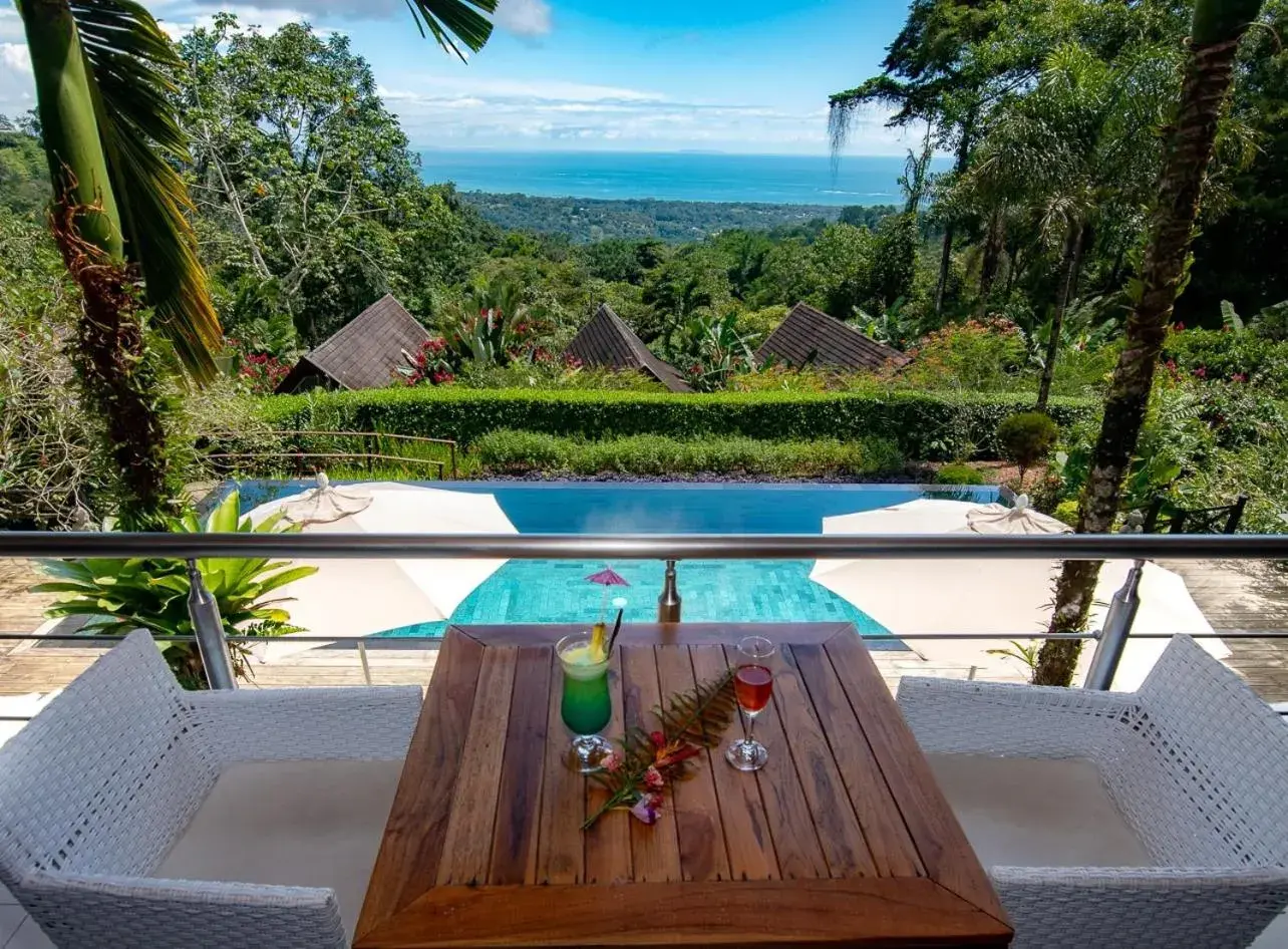 Pool view in Oxygen Jungle Villas & Spa Pool view in Oxygen Jungle Villas & Spa