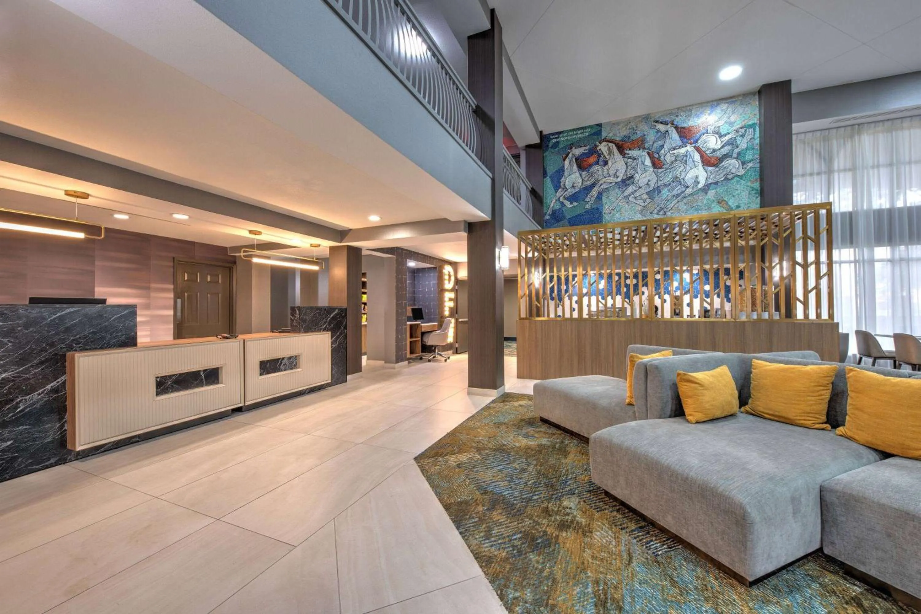 Lobby or reception in La Quinta by Wyndham Dallas DFW Airport North