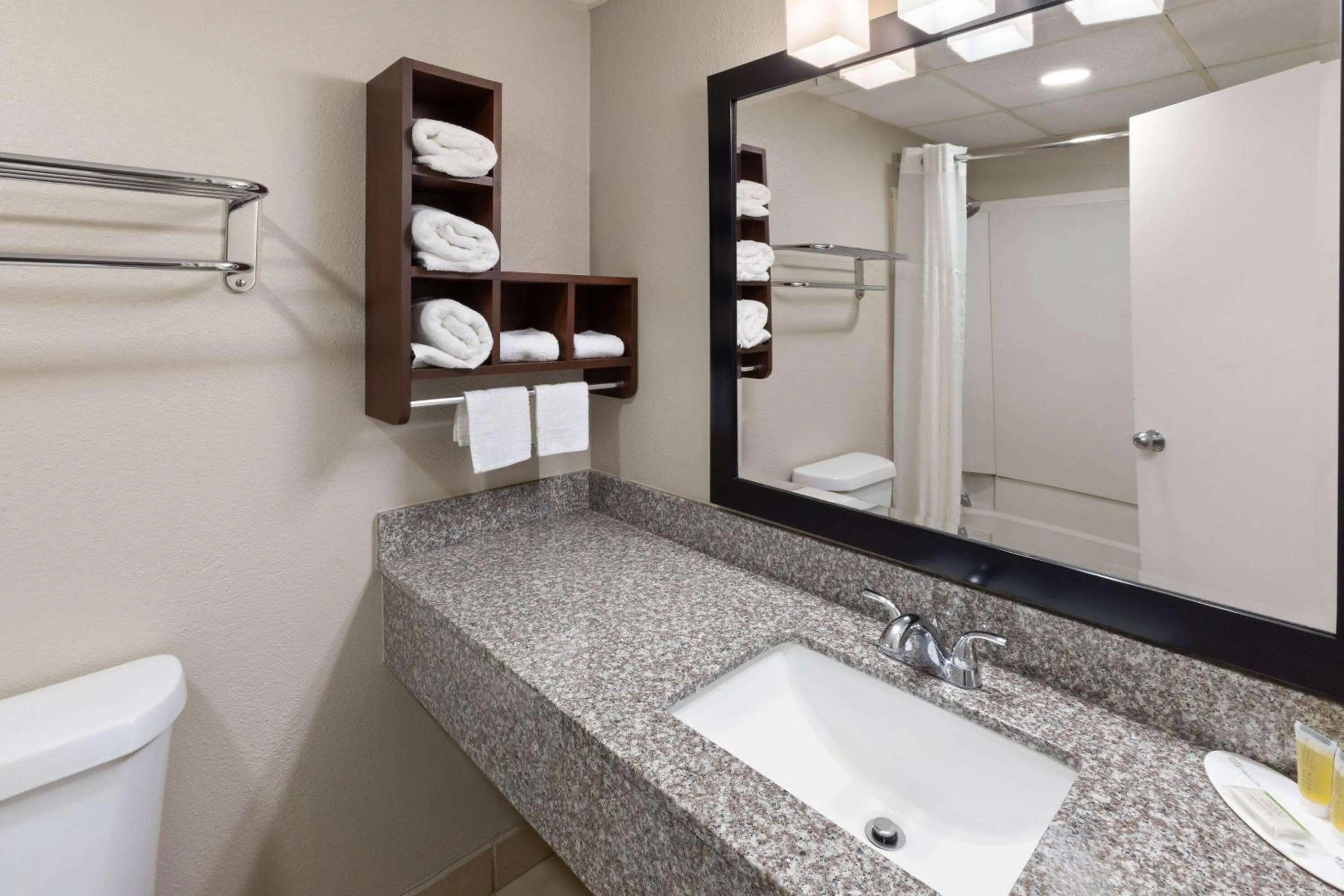 Bathroom in Super 8 by Wyndham Buffalo