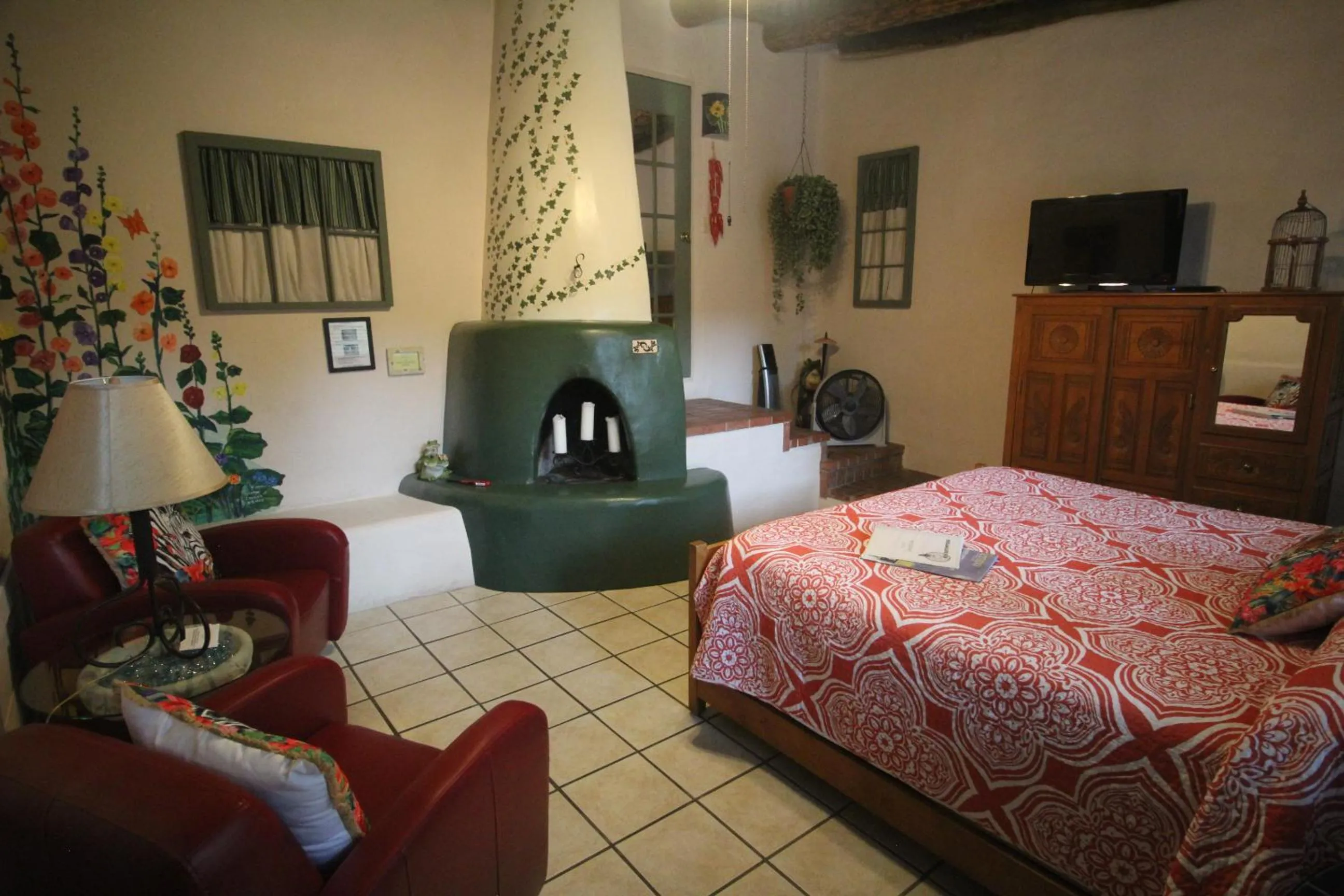 Bed in Dreamcatcher B&B