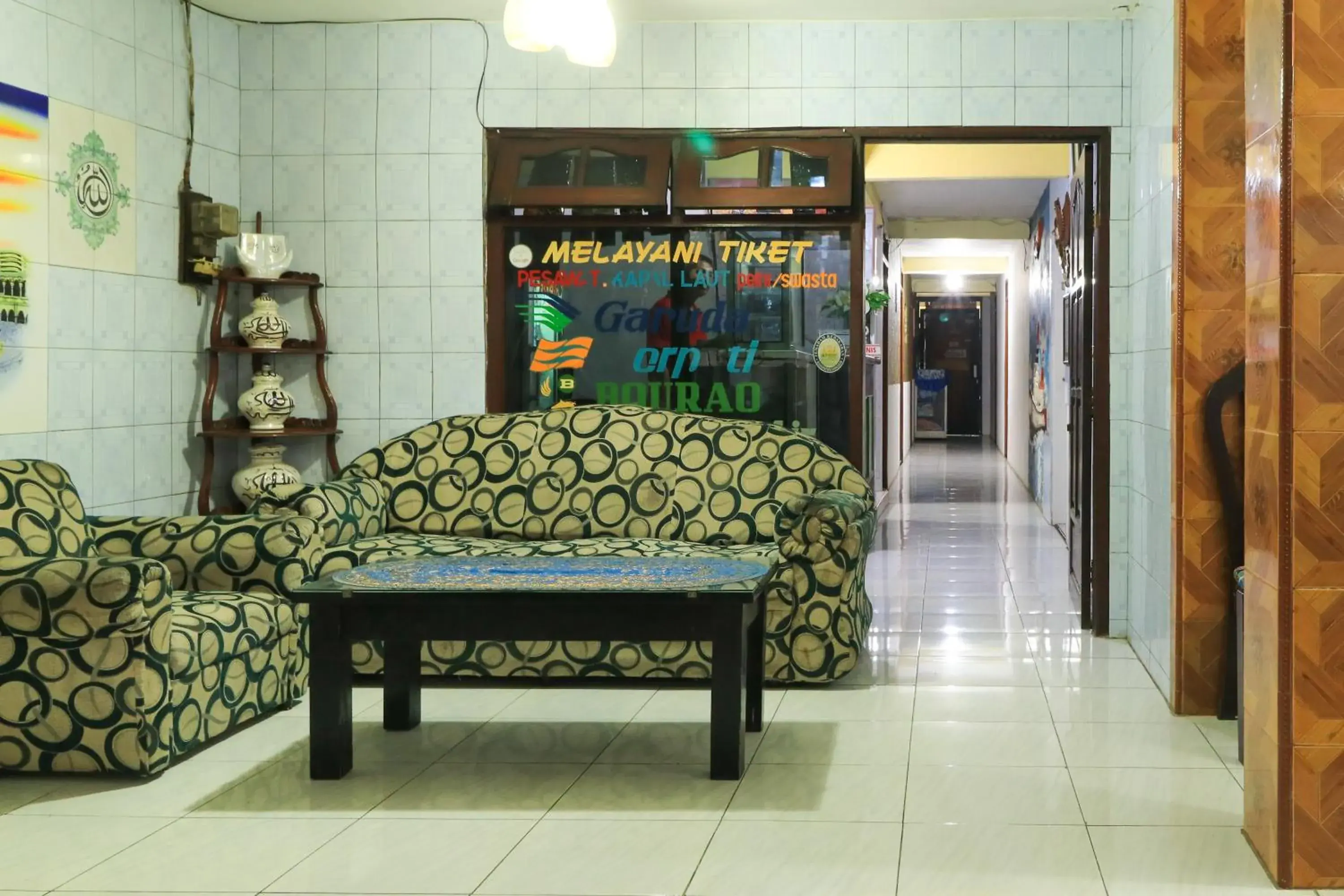 Lobby or reception in Dharmawati Homestay Syariah at Terminal Purabaya Lobby or reception in Dharmawati Homestay Syariah at Terminal Purabaya