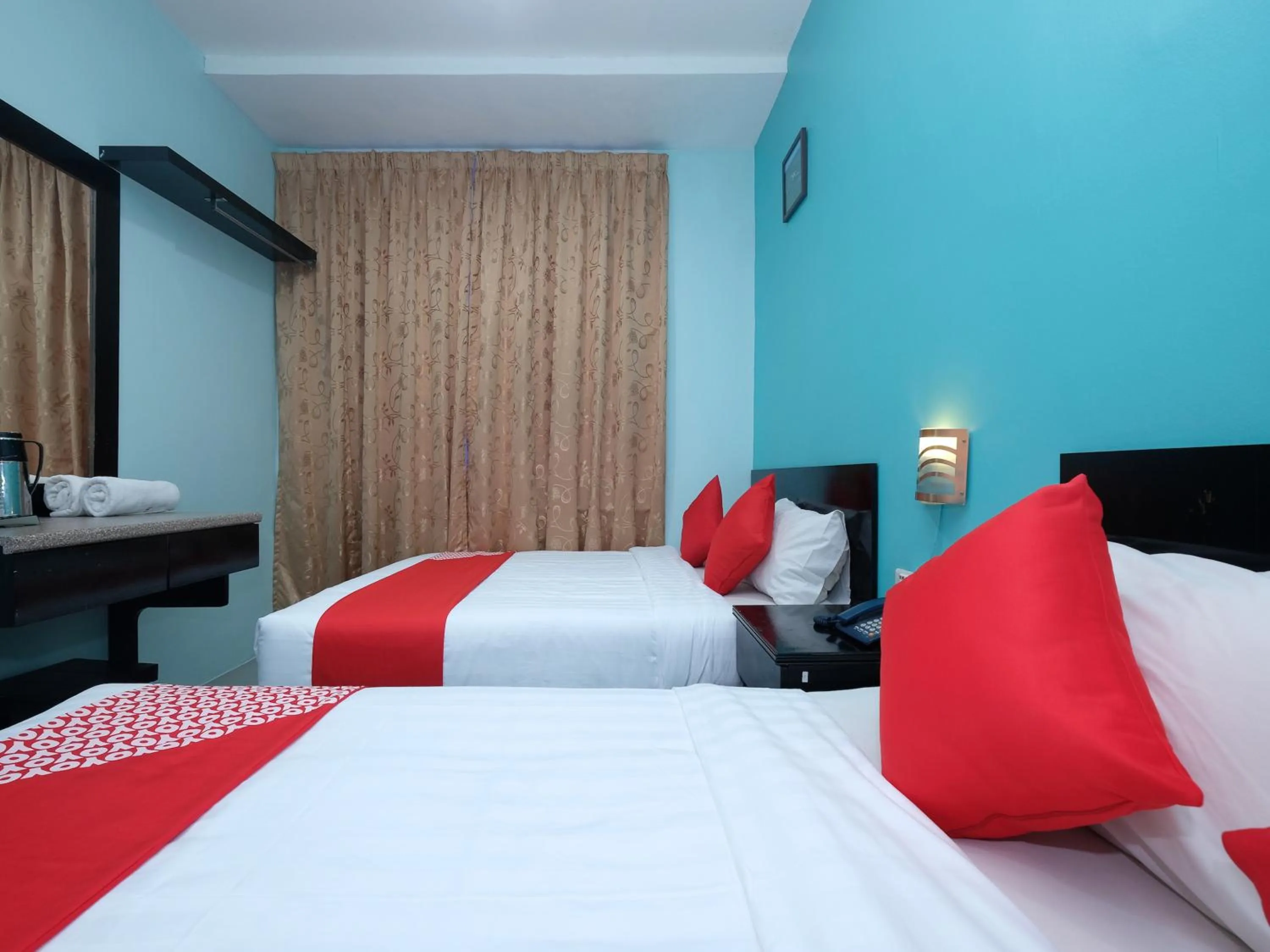 Bed in Marjan Hotel Sdn Bhd