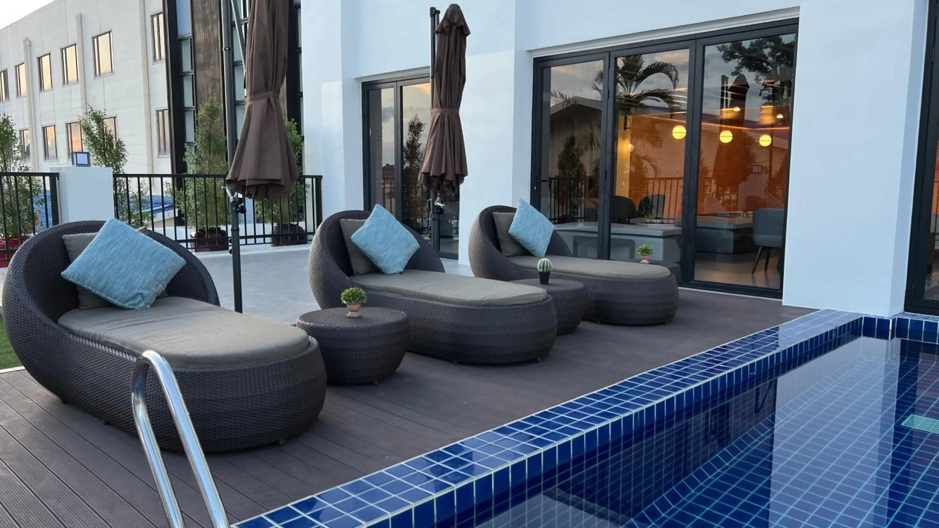 Seating area in Savan Resorts