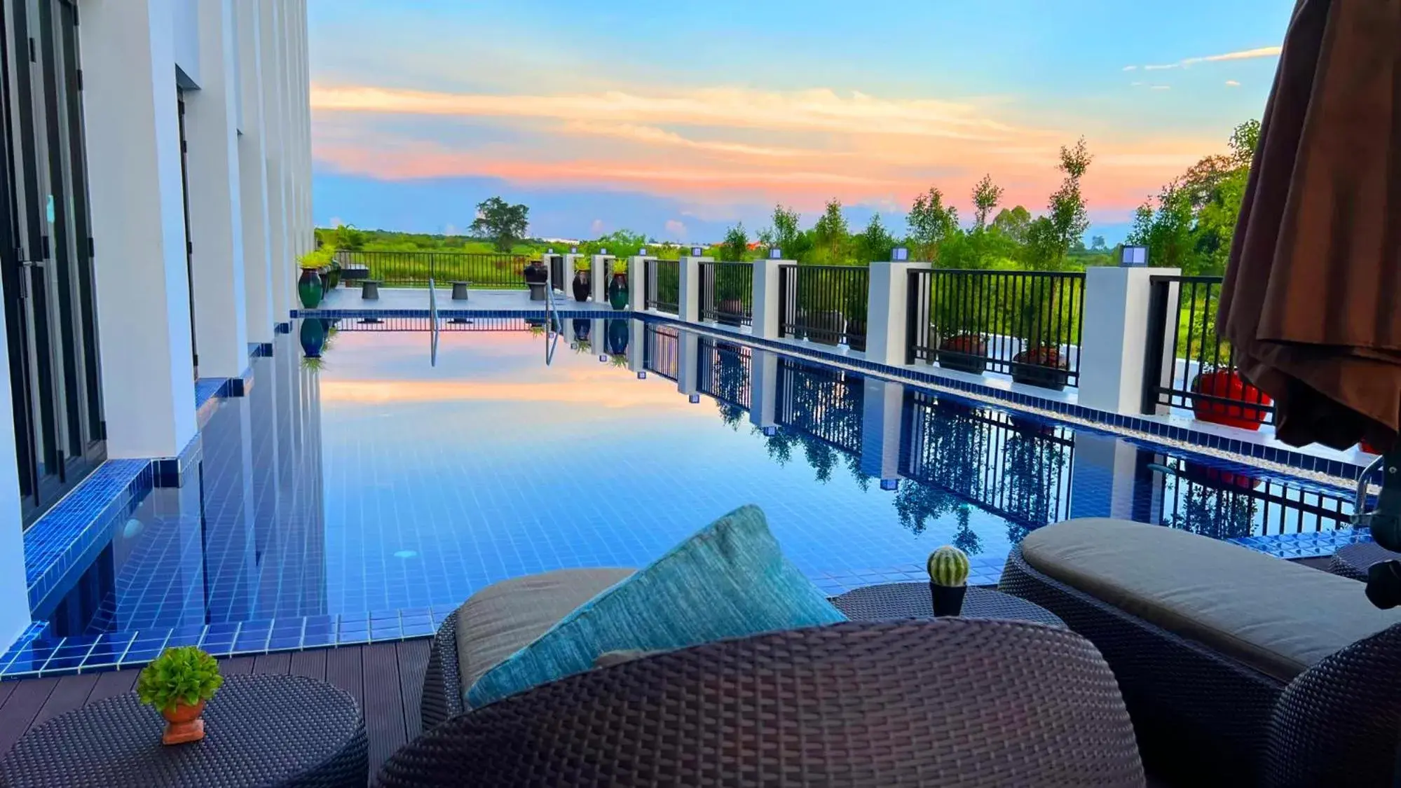 Pool view in Savan Resorts Pool view in Savan Resorts