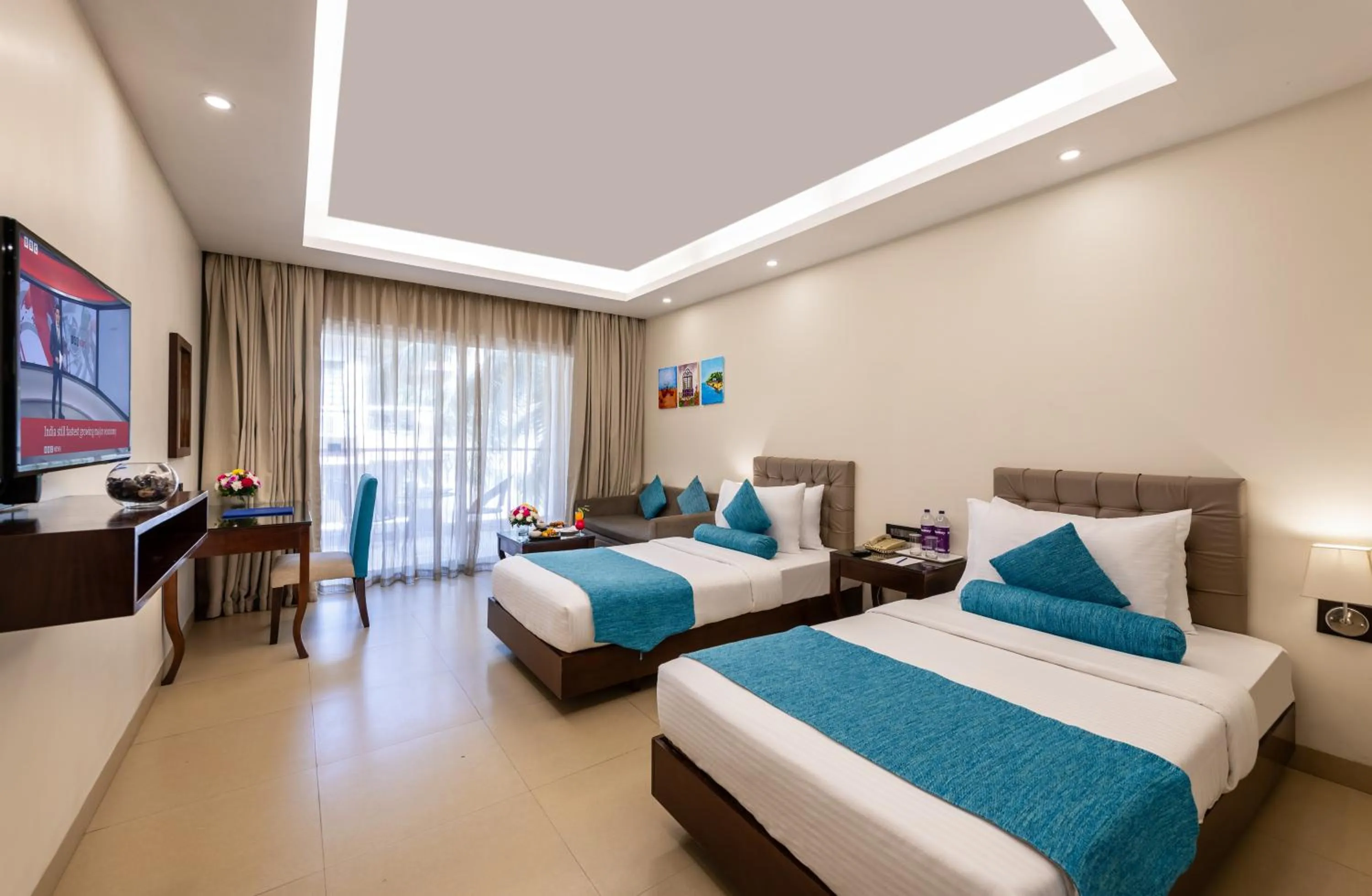 Bed in Golden Tulip Candolim, Goa